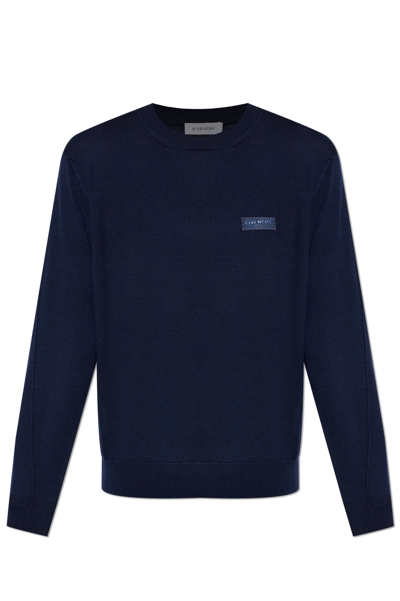 Givenchy Sweter Z Naszywką Z Logo, Mężczyźni, Granatowy