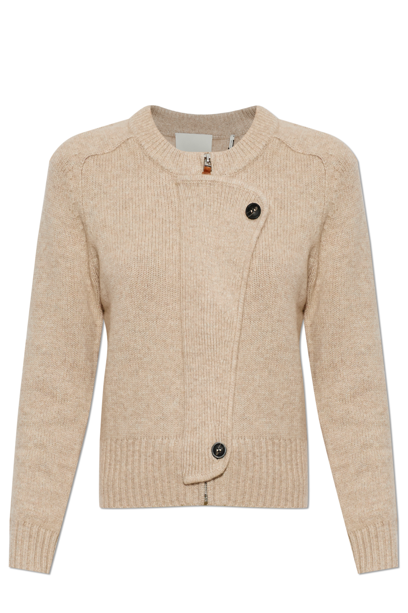 Isabel Marant Wełniany Kardigan `Murielle`, Kobiety, Beżowy