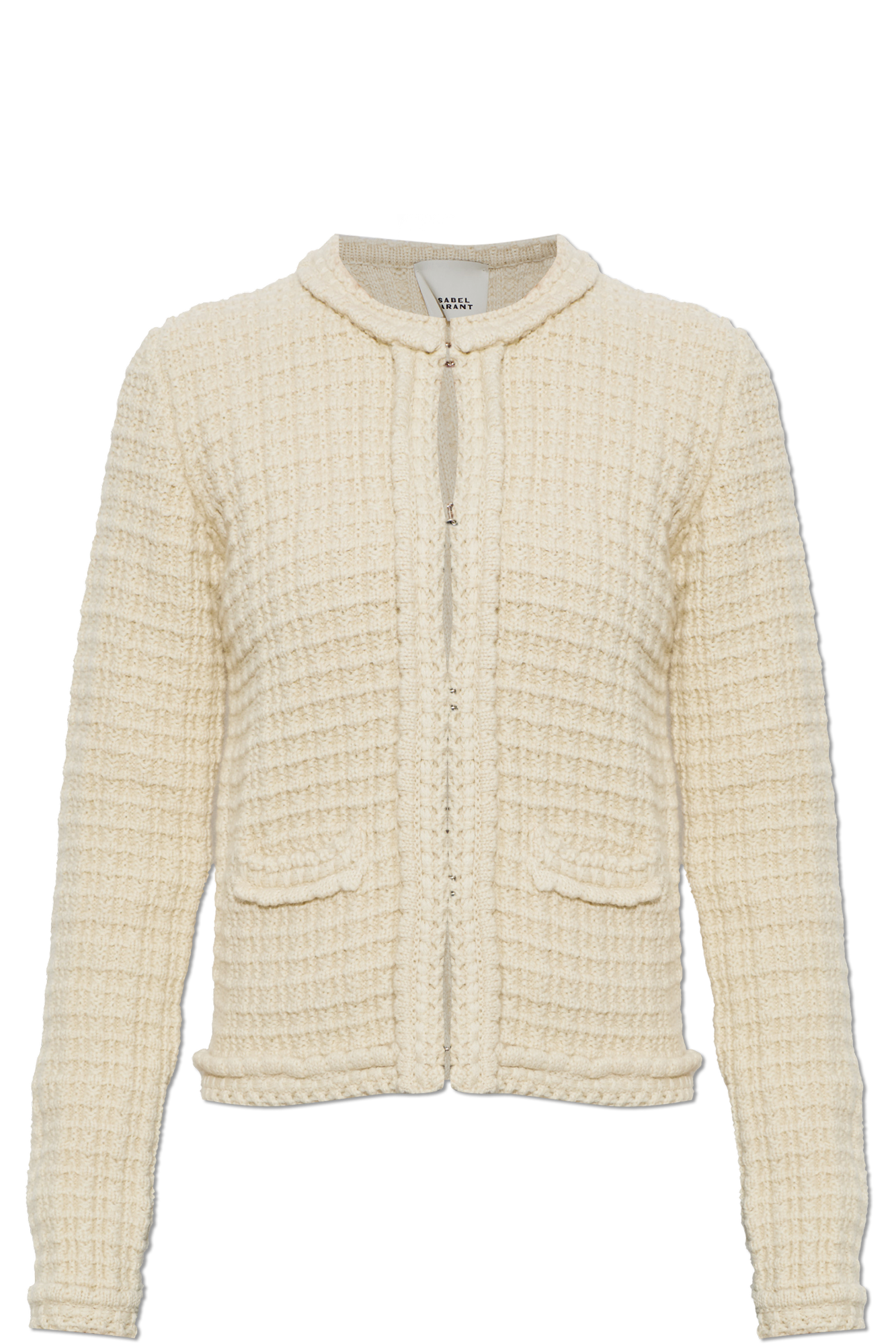 Isabel Marant Wełniany Kardigan `Hortense`, Kobiety, Kremowy