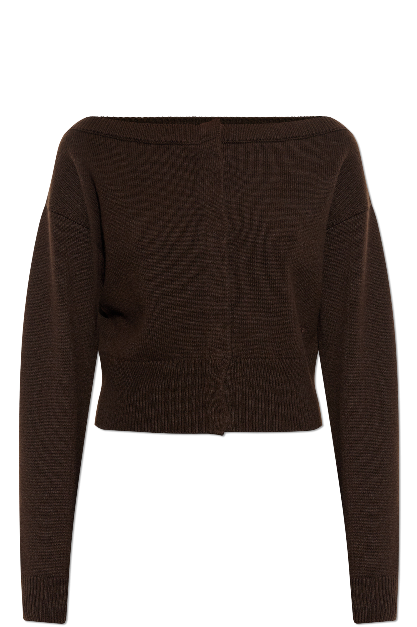 Tom Ford Kaszmirowy Kardigan Z Wyszytym Logo, Kobiety, Brązowy