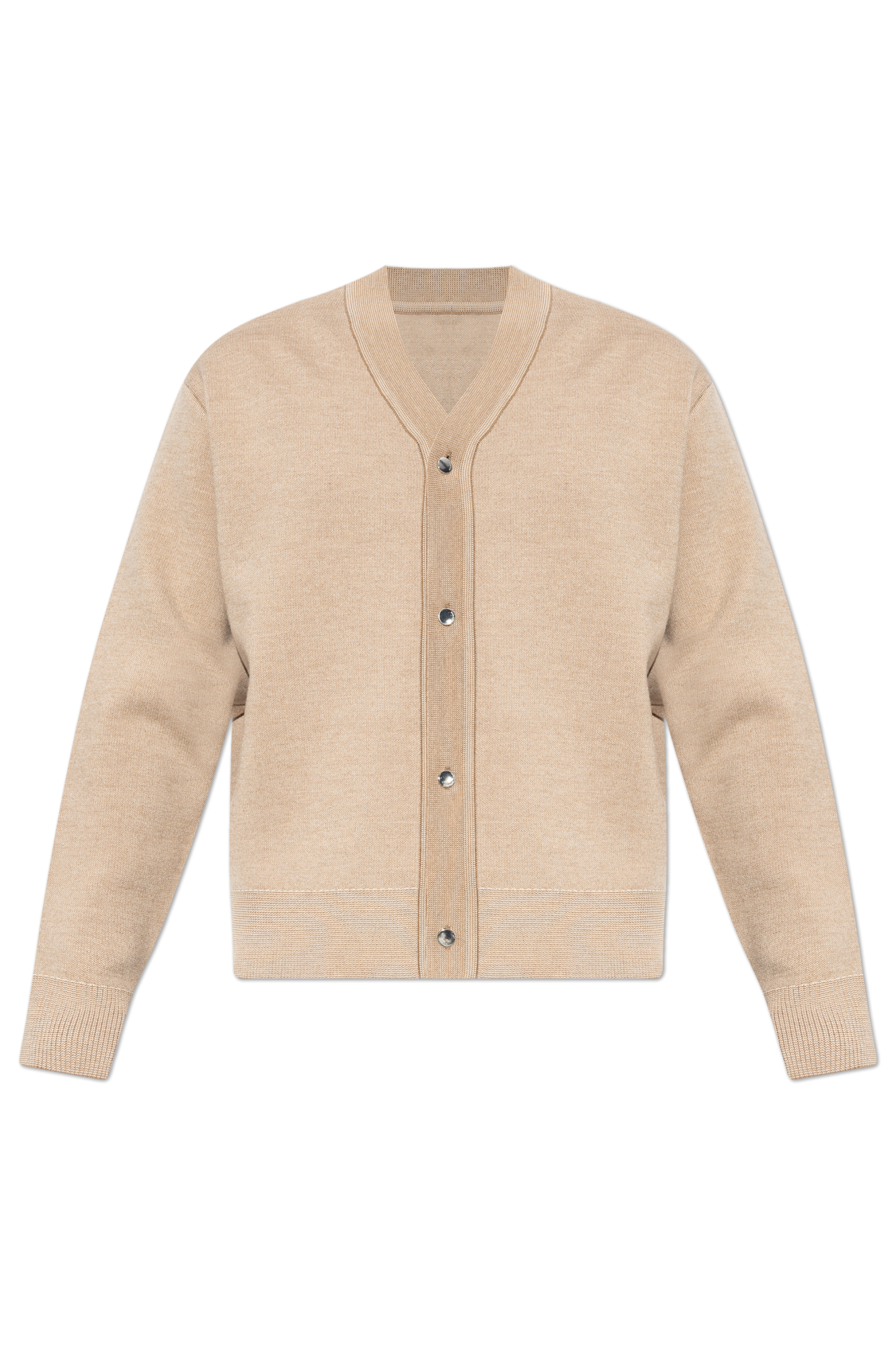 Jacquemus Wełniany Kardigan, Mężczyźni, Beżowy