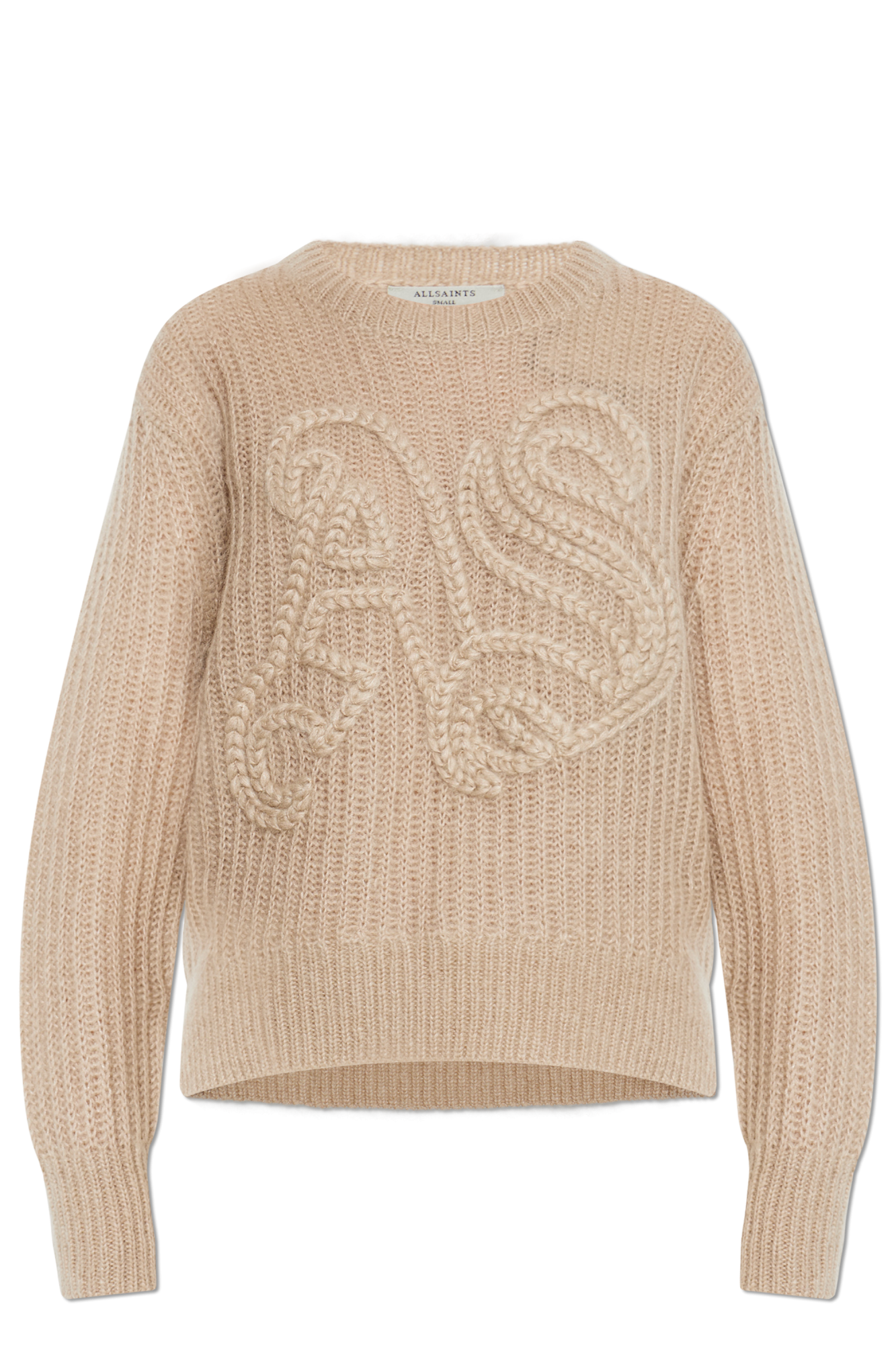 AllSaints Sweter `Chain`, Kobiety, Beżowy