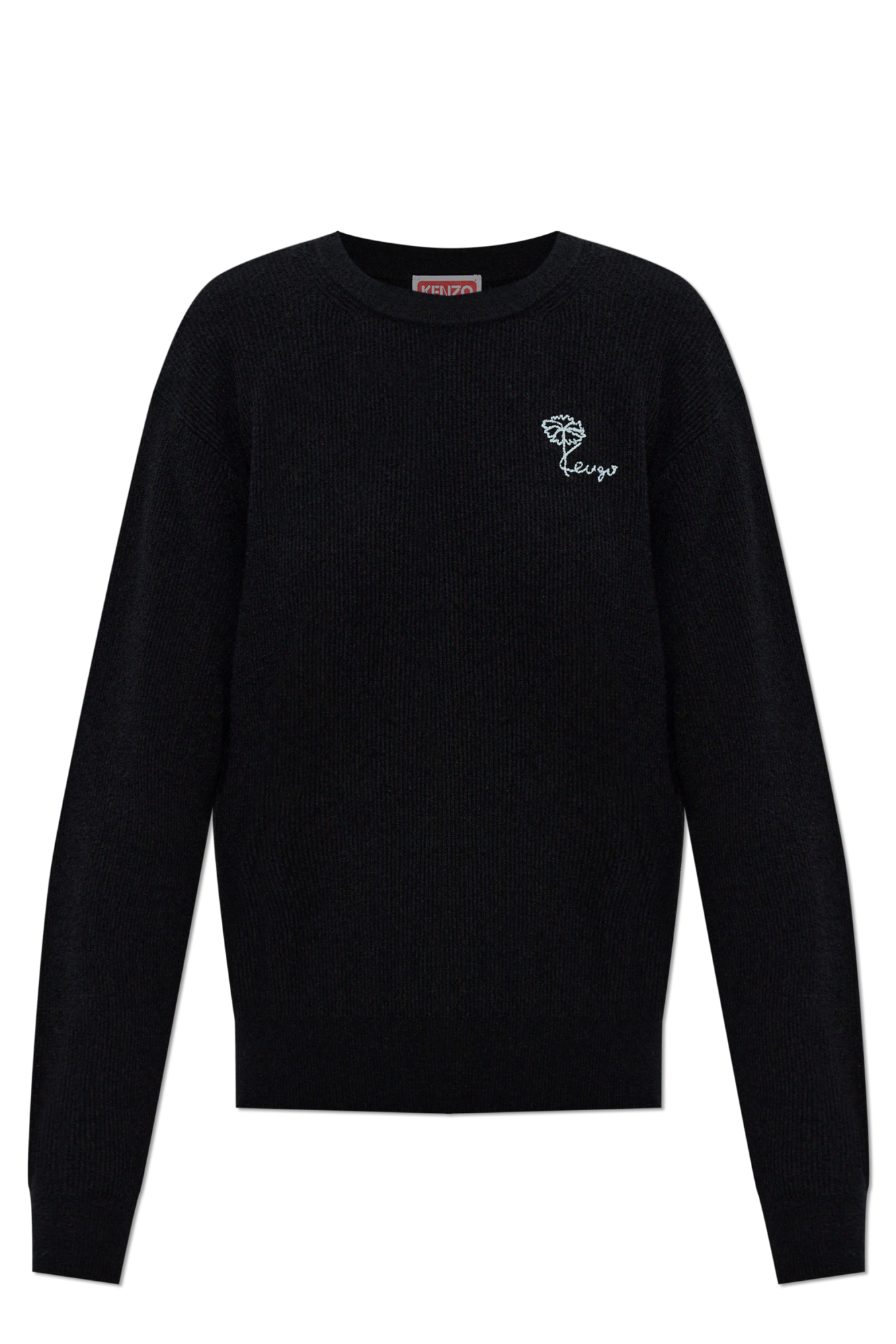 Kenzo Sweter Z Logo, Kobiety, Czarny