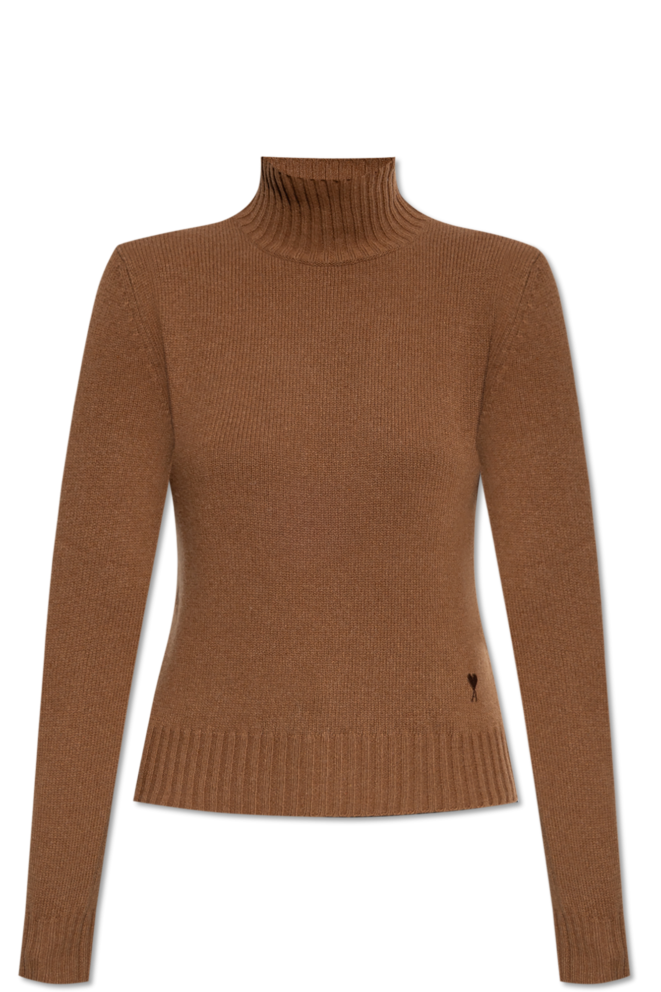 Ami Alexandre Mattiussi Wełniany Golf, Kobiety, Brązowy