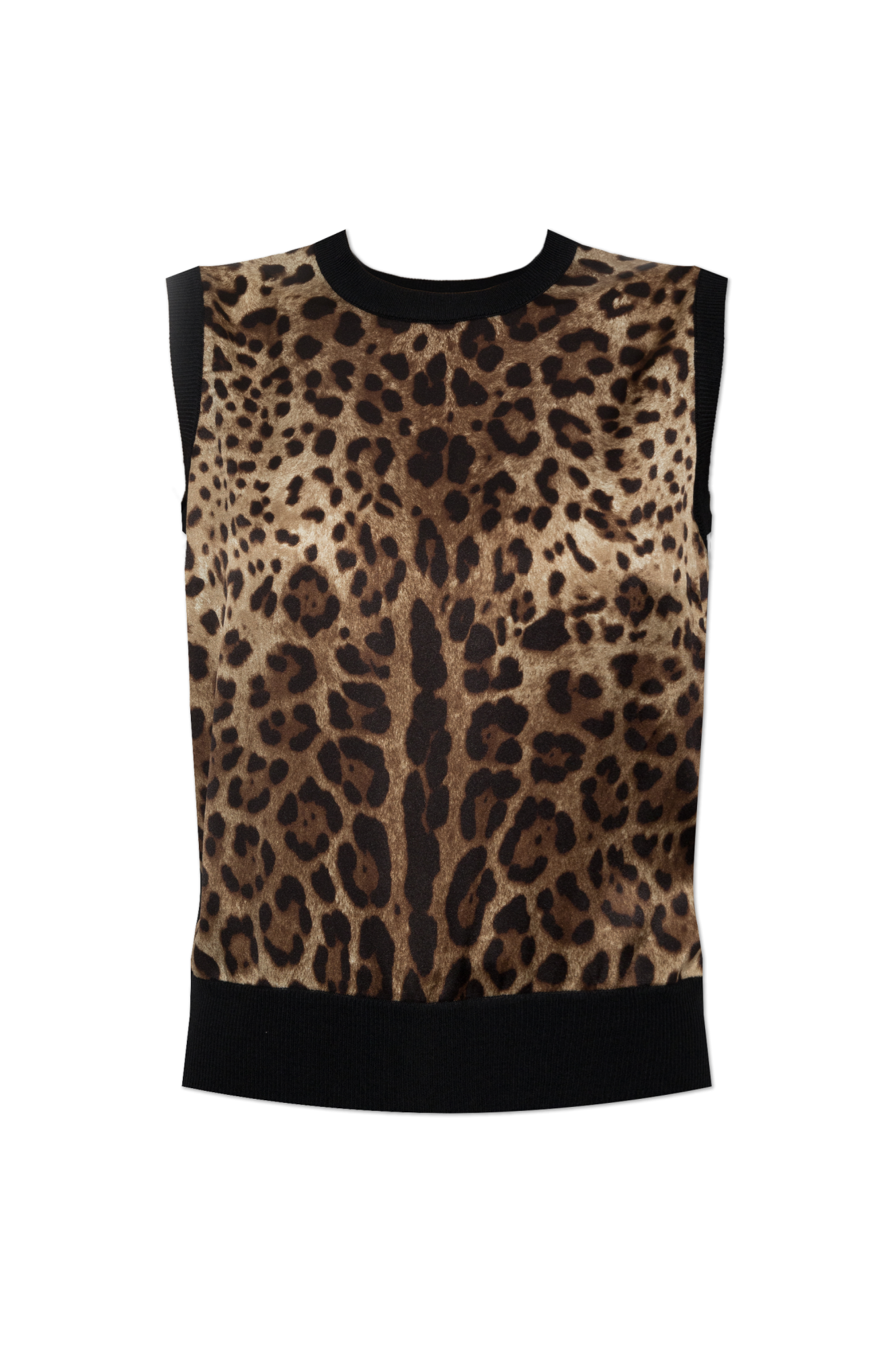Dolce & Gabbana Top Z Motywem Zwierzęcym, Kobiety, Brązowy