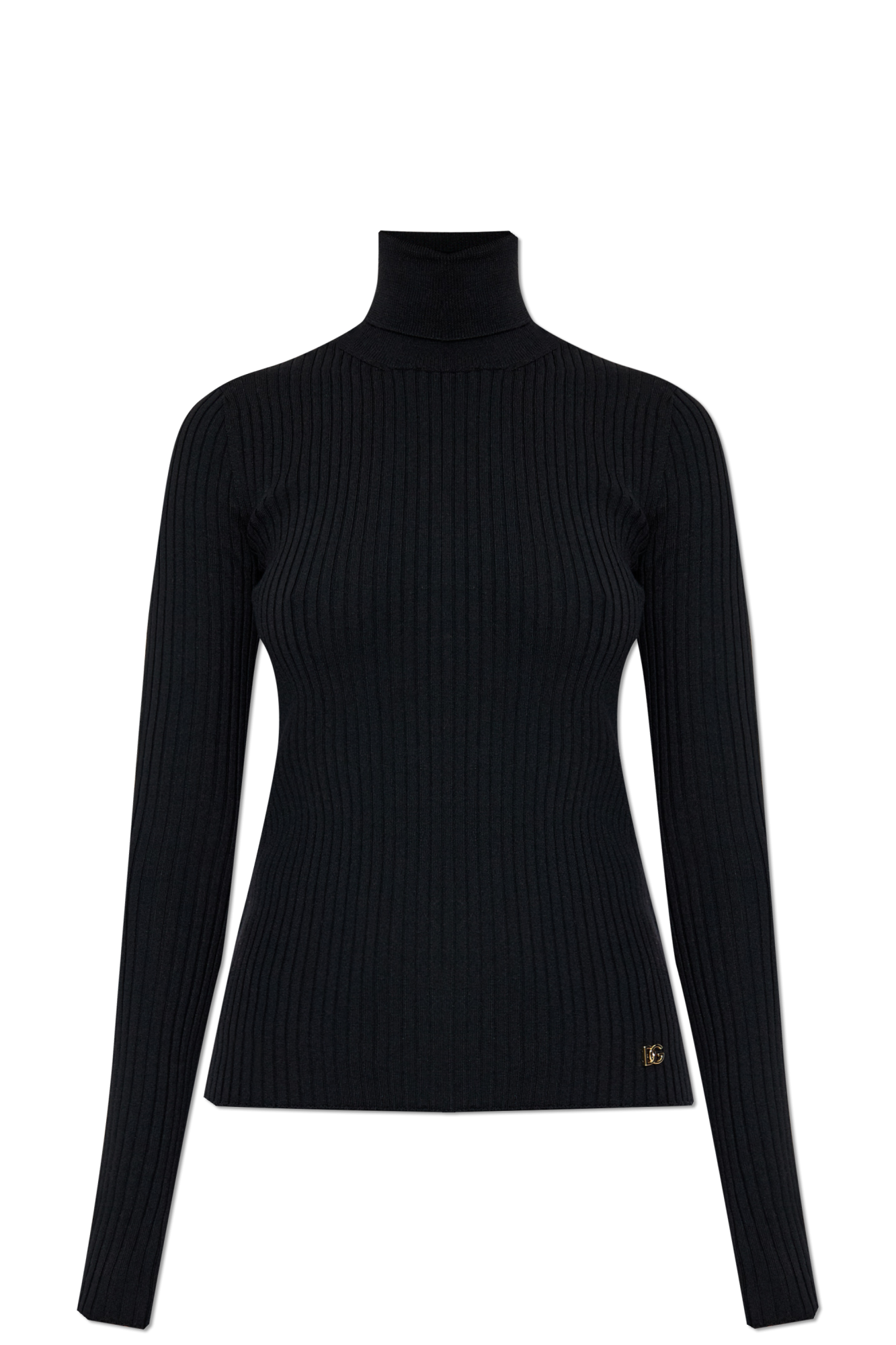 Dolce & Gabbana Wełniany Sweter, Kobiety, Czarny