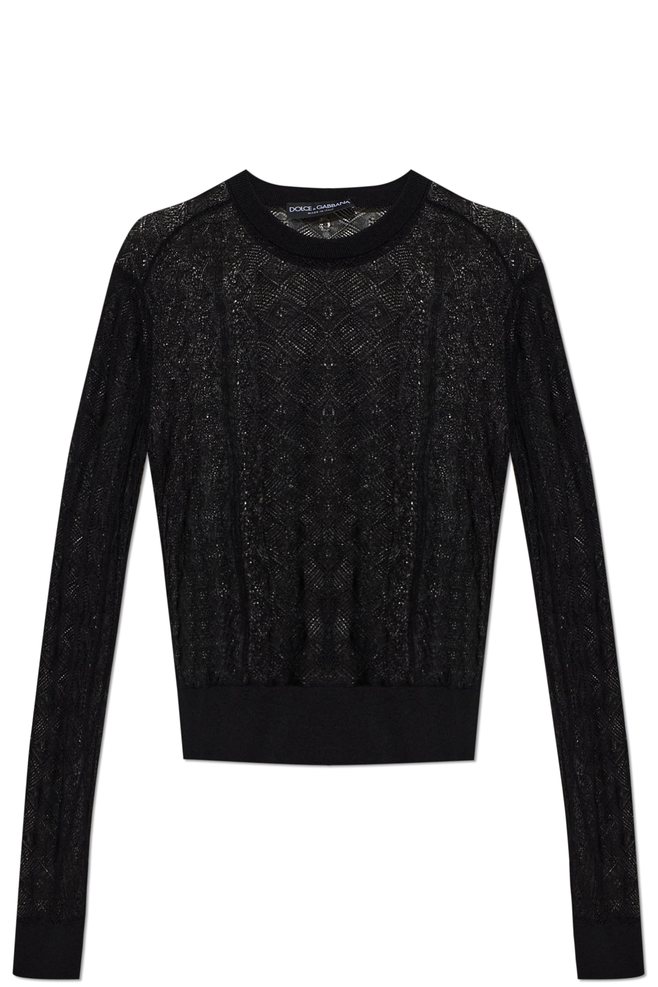 Dolce & Gabbana Top Z Długimi Rękawami, Kobiety, Czarny