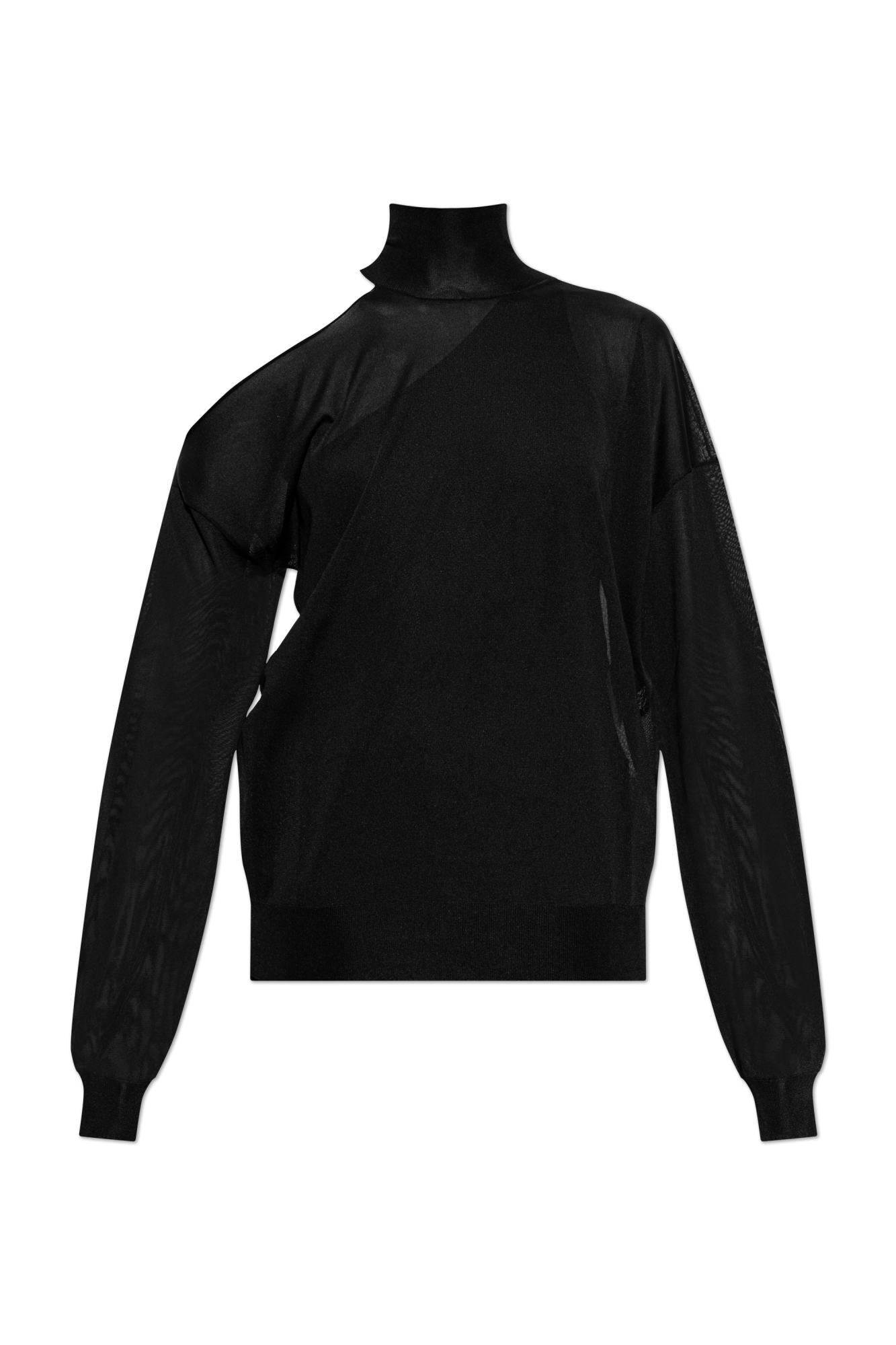 Fendi Jedwabny Top, Kobiety, Czarny