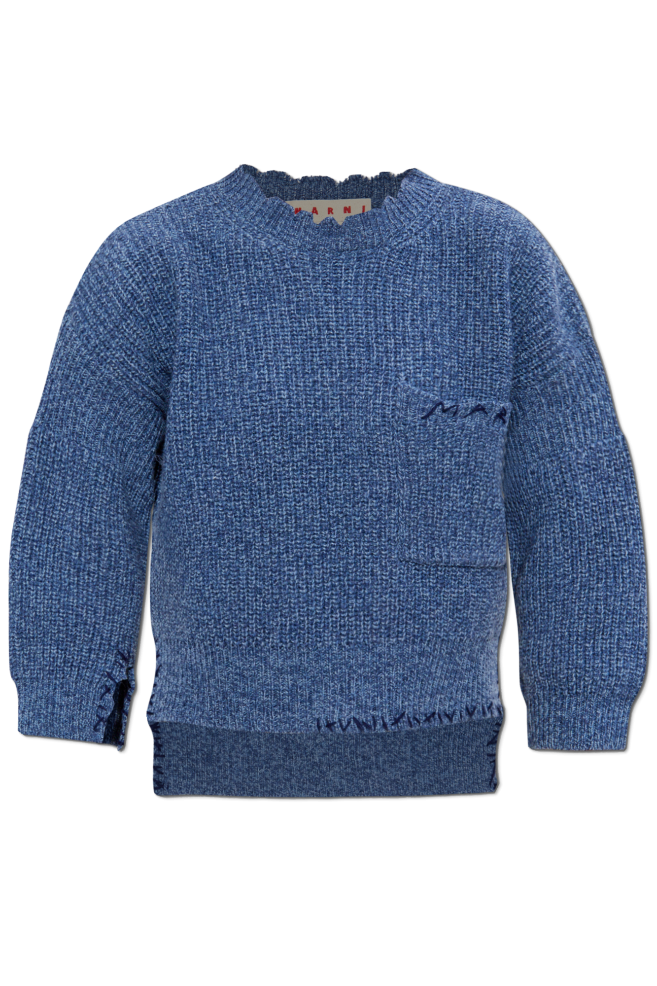 Marni Wełniany Sweter, Kobiety, Niebieski