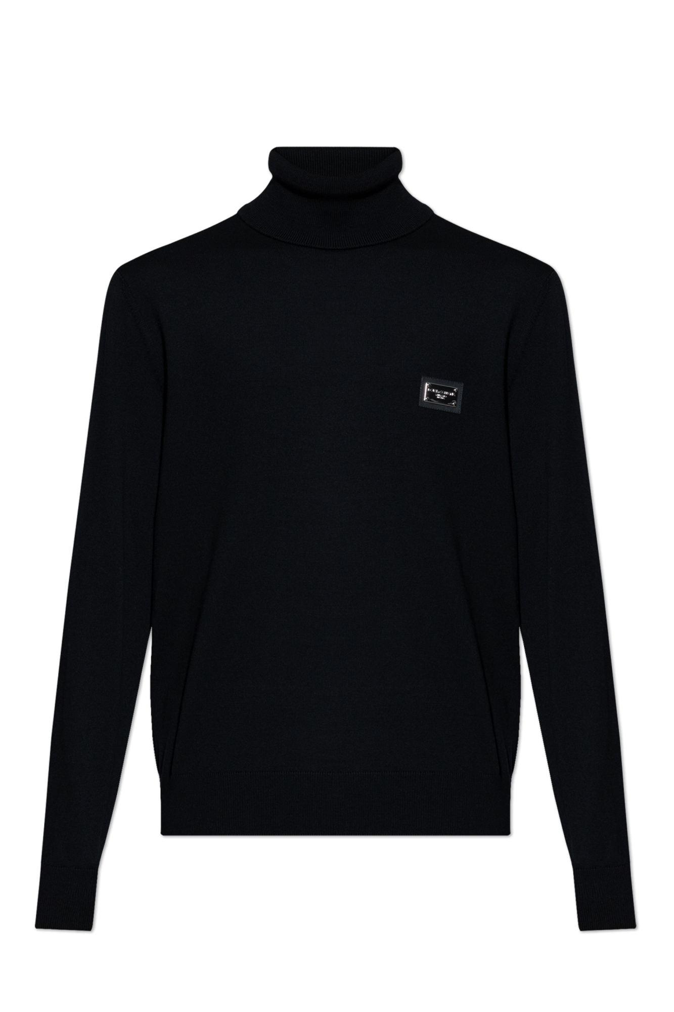 Dolce & Gabbana Wełniany Golf, Mężczyźni, Czarny