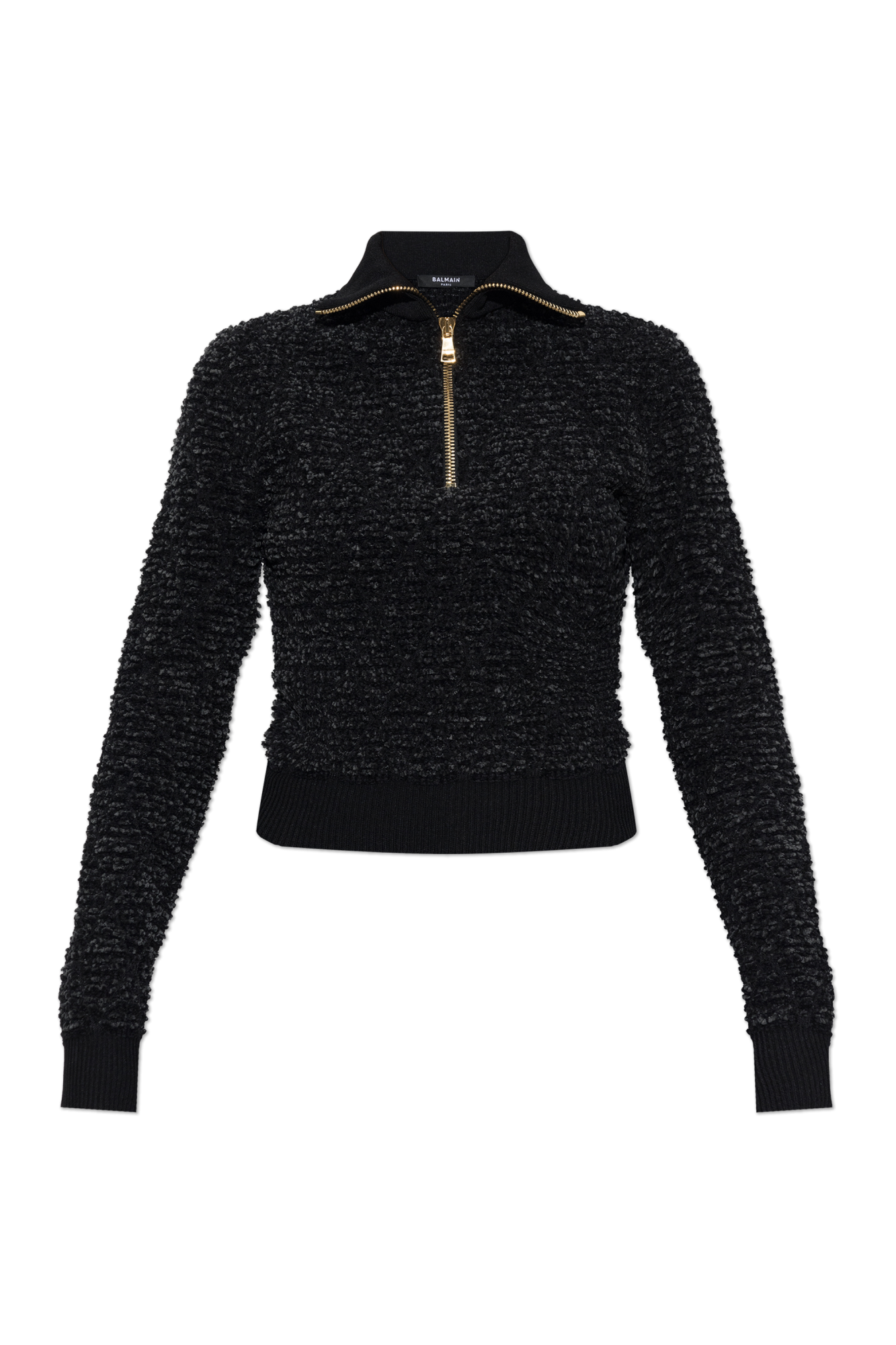 Balmain Sweter Z Kołnierzem, Kobiety, Czarny