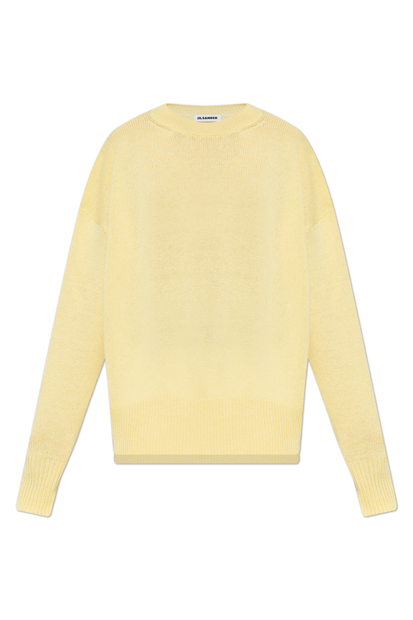 JIL SANDER Kaszmirowy Sweter O Luźnym Kroju, Kobiety, żółty