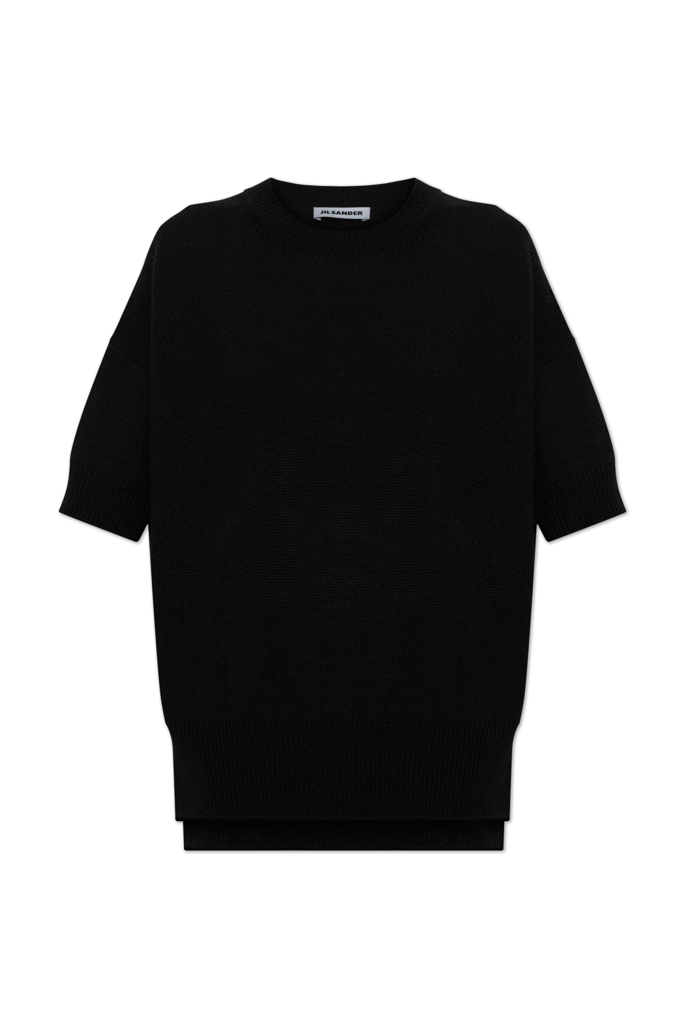 JIL SANDER Kaszmirowy Top O Luźnym Kroju, Kobiety, Czarny