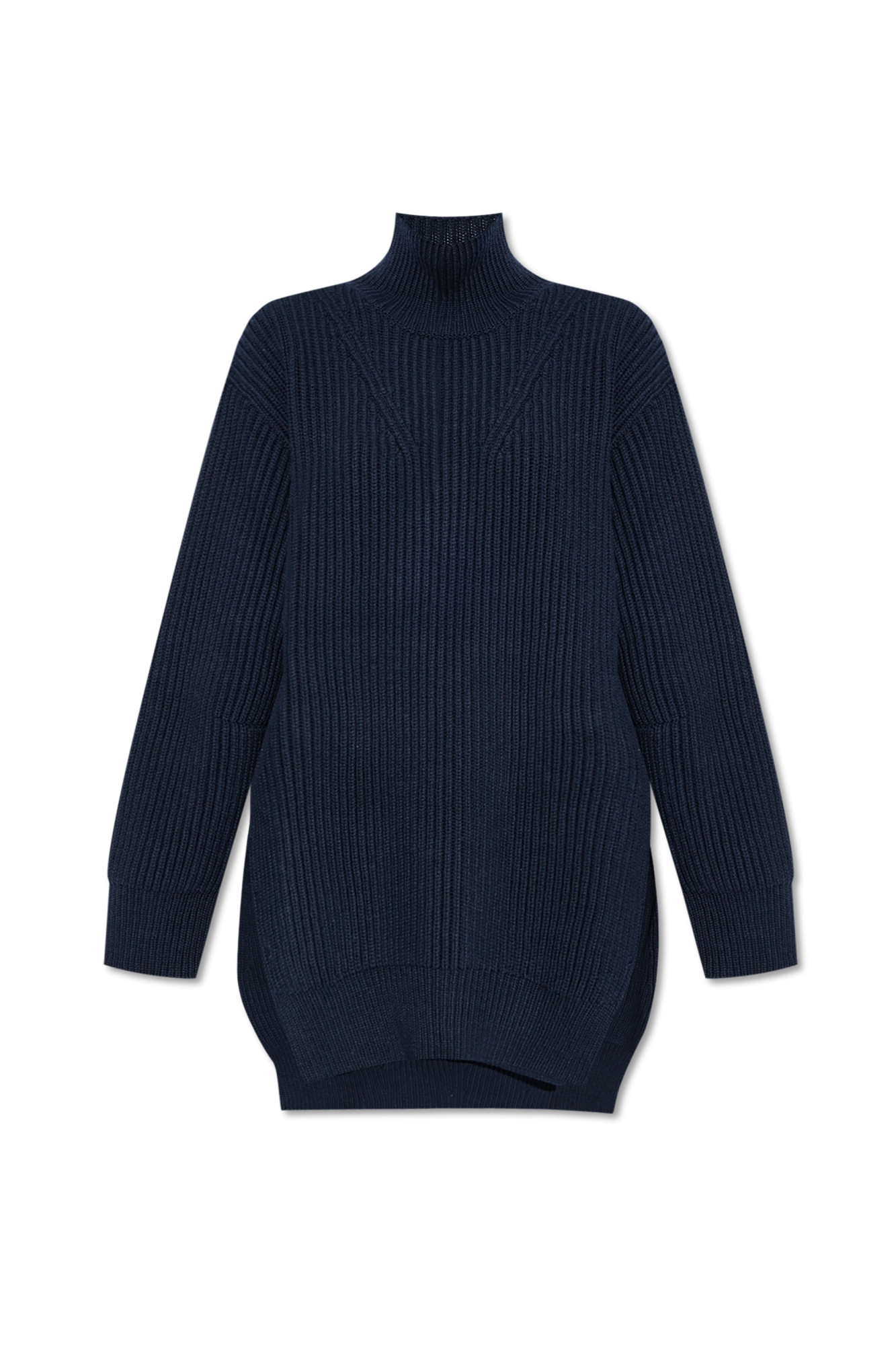 JIL SANDER Wełniany Golf, Kobiety, Granatowy