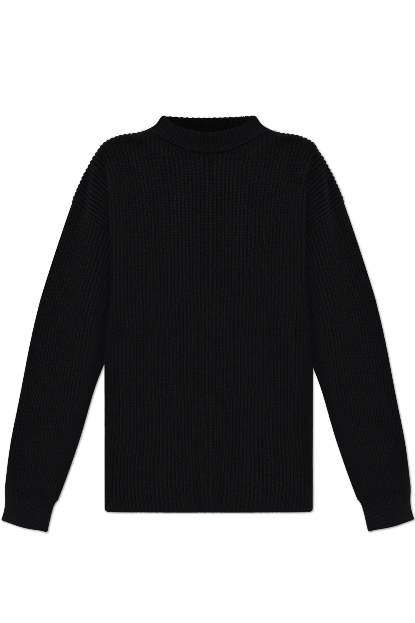 JIL SANDER Wełniany Sweter, Kobiety, Czarny