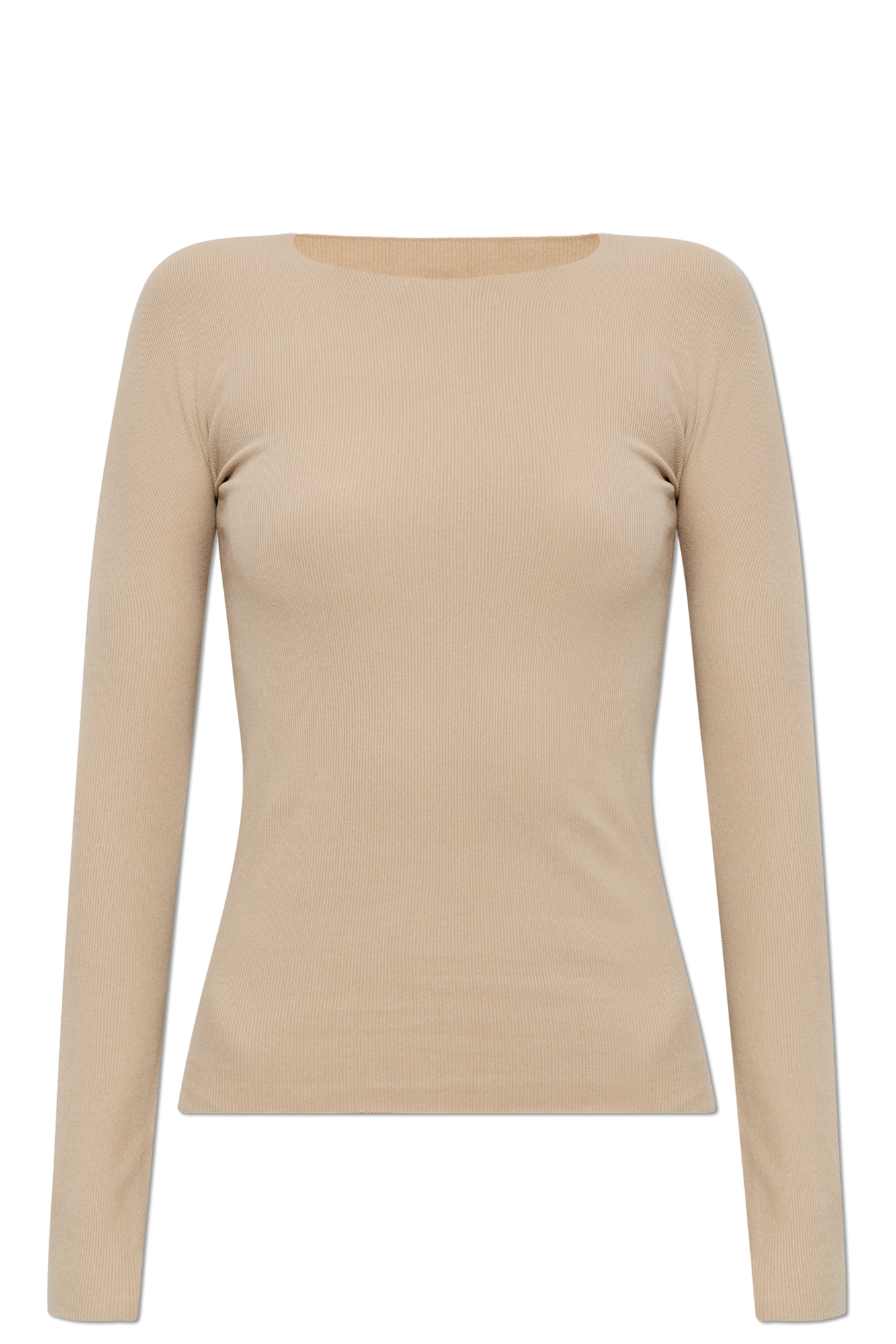 JIL SANDER Top Z Długimi Rękawami, Kobiety, Beżowy