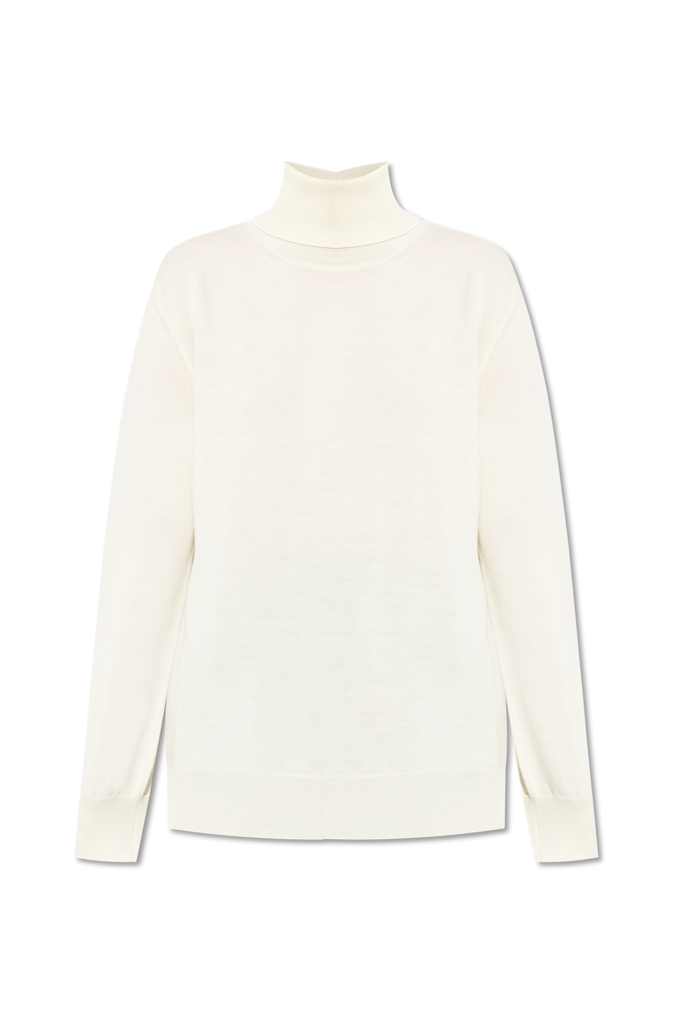 JIL SANDER Wełniany Golf, Kobiety, Kremowy