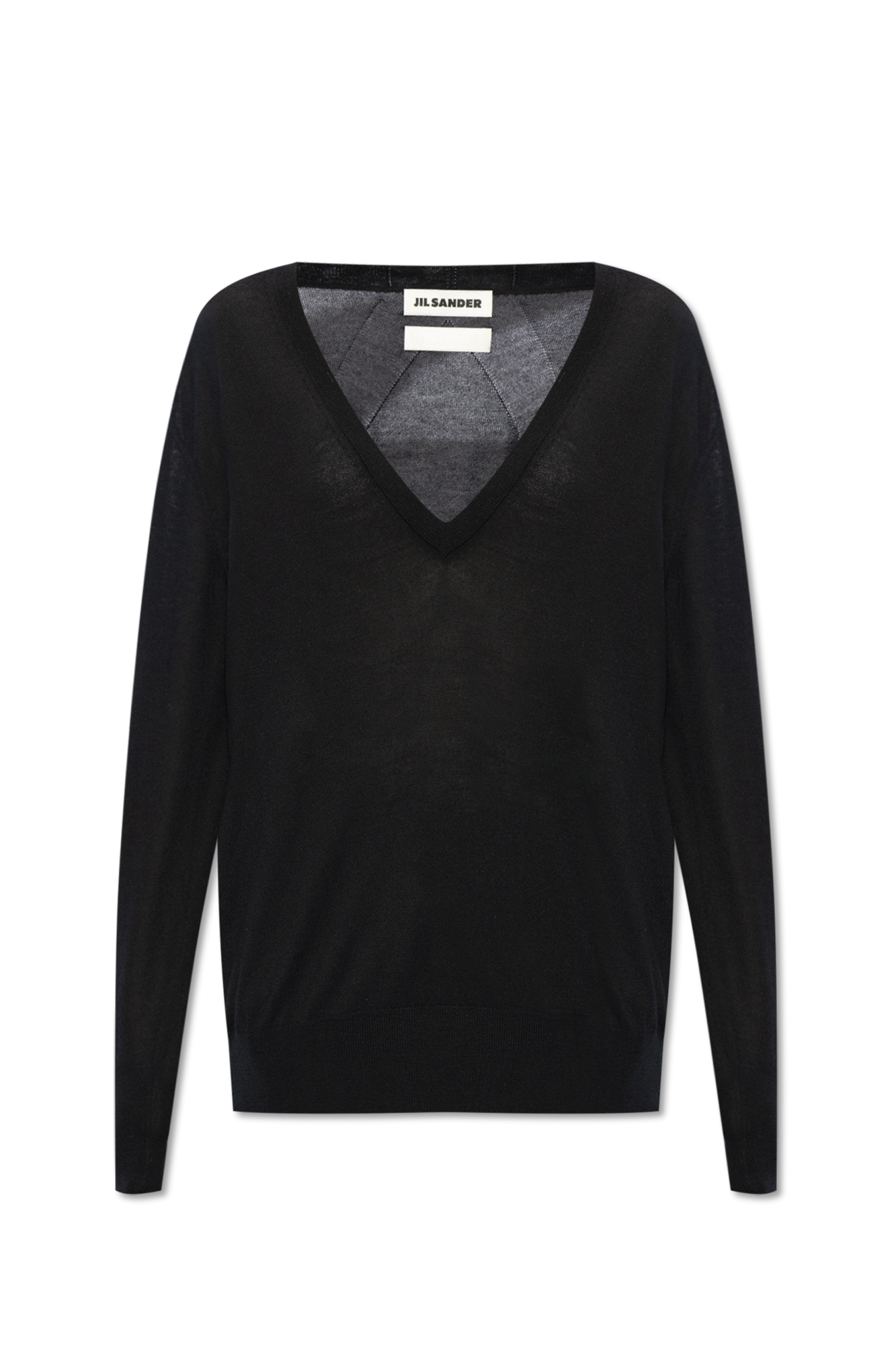 JIL SANDER Kaszmirowy Sweter, Kobiety, Czarny
