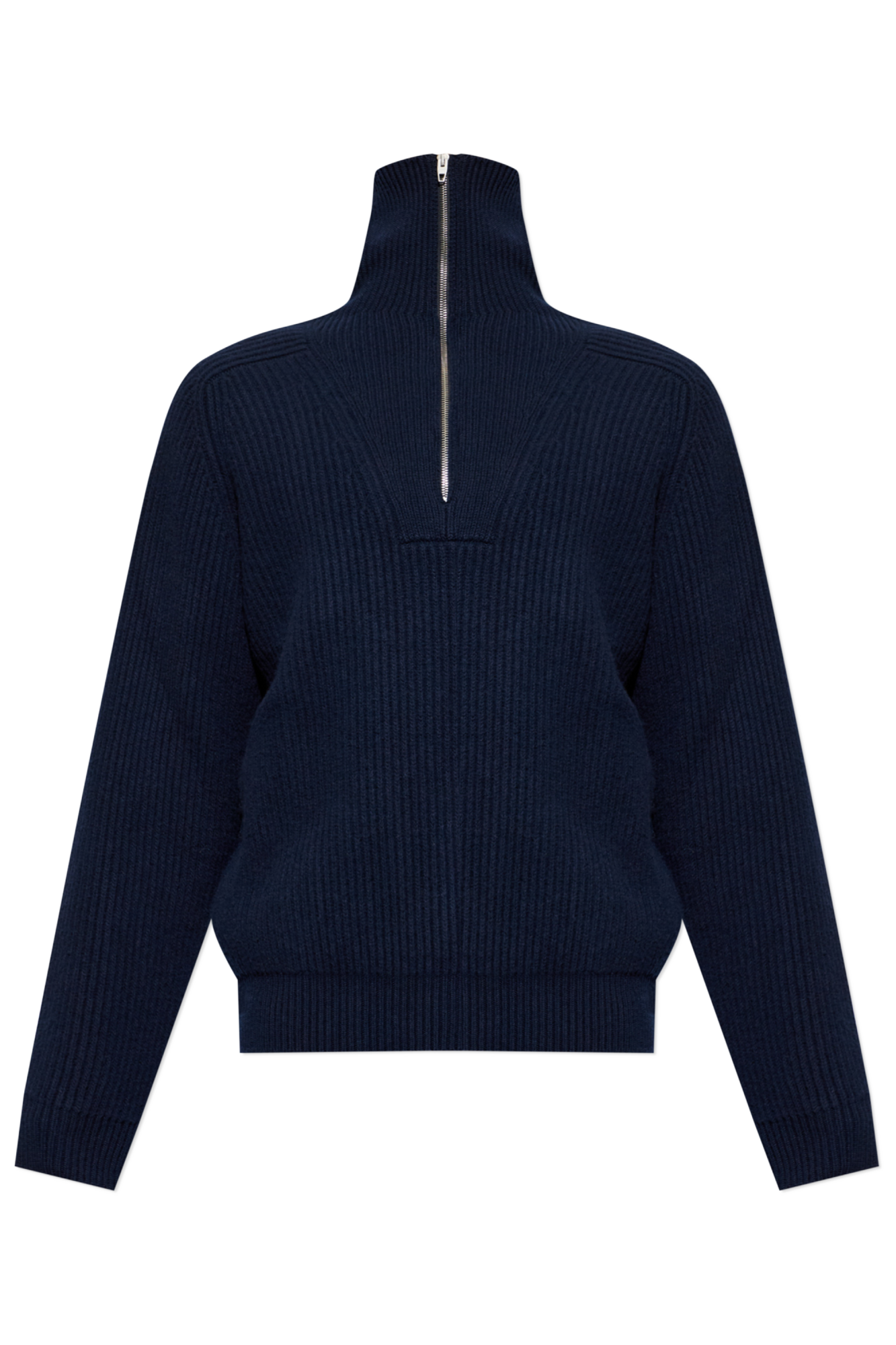JIL SANDER Wełniany Sweter, Mężczyźni, Granatowy