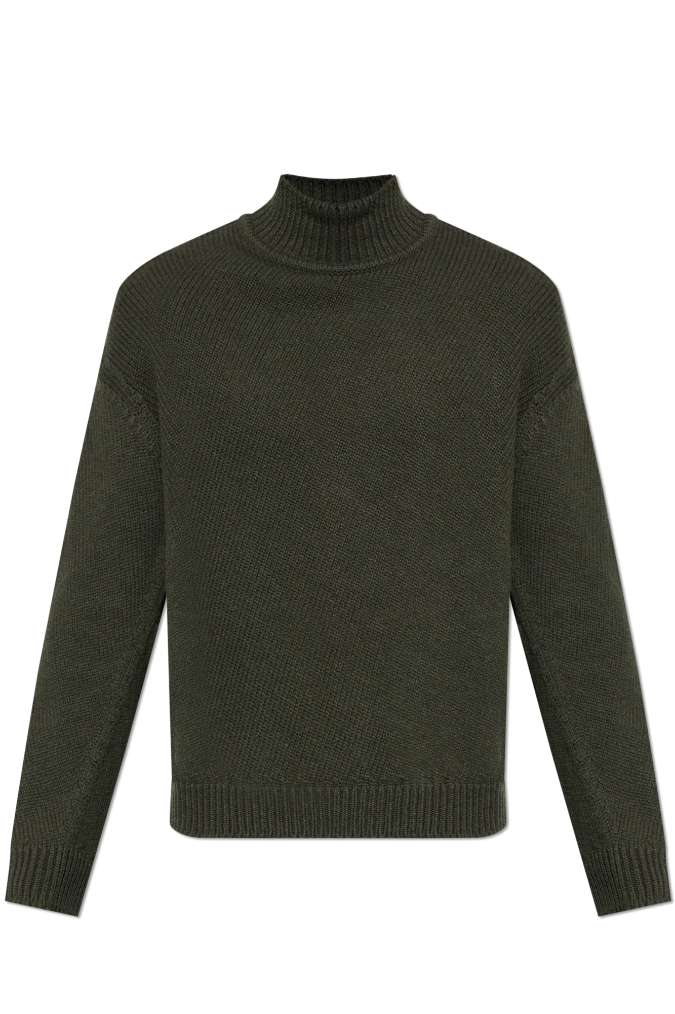 JIL SANDER Sweter Ze Stójką, Mężczyźni, Zielony