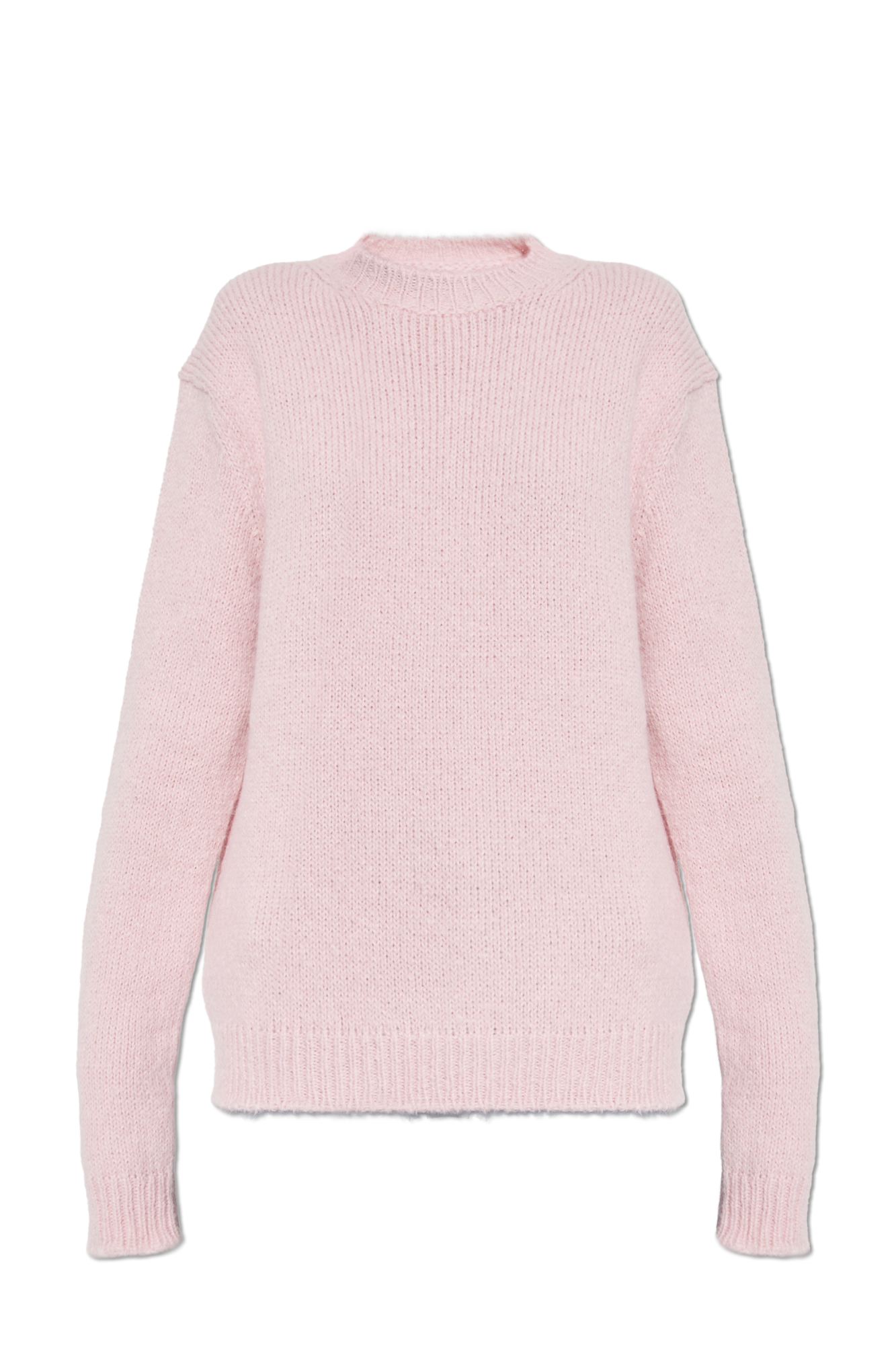 JIL SANDER Sweter Z Okrągłym Dekoltem, Kobiety, Różowy