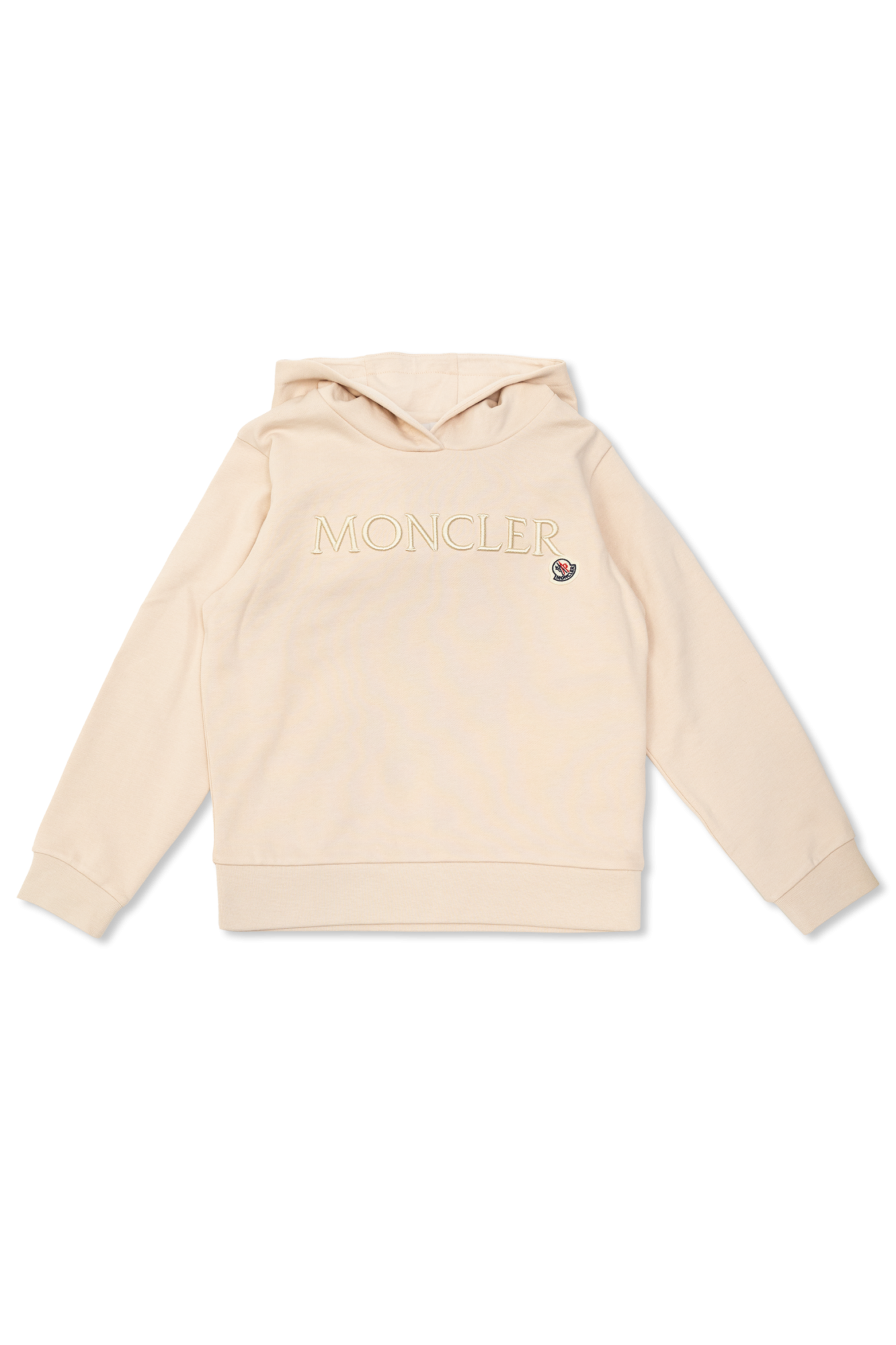 Moncler Enfant Bluza Z Logo, Unisex, Beżowy