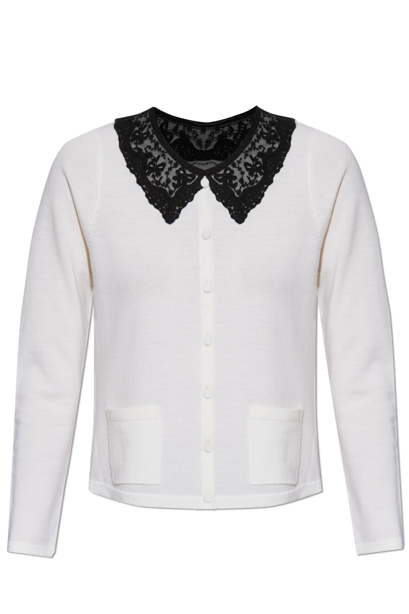 LoveShackFancy Kardigan `Ivory`, Kobiety, Kremowy