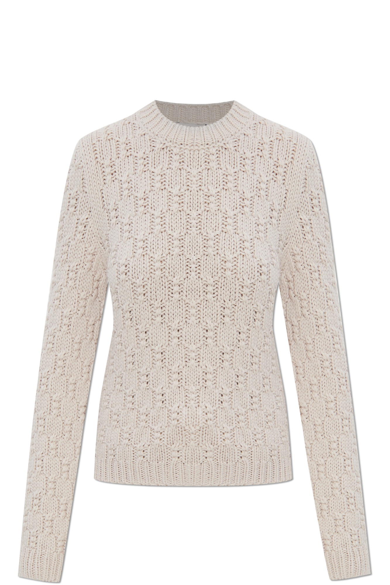 Moncler Sweter O Dekoracyjnym Splocie, Kobiety, Szary