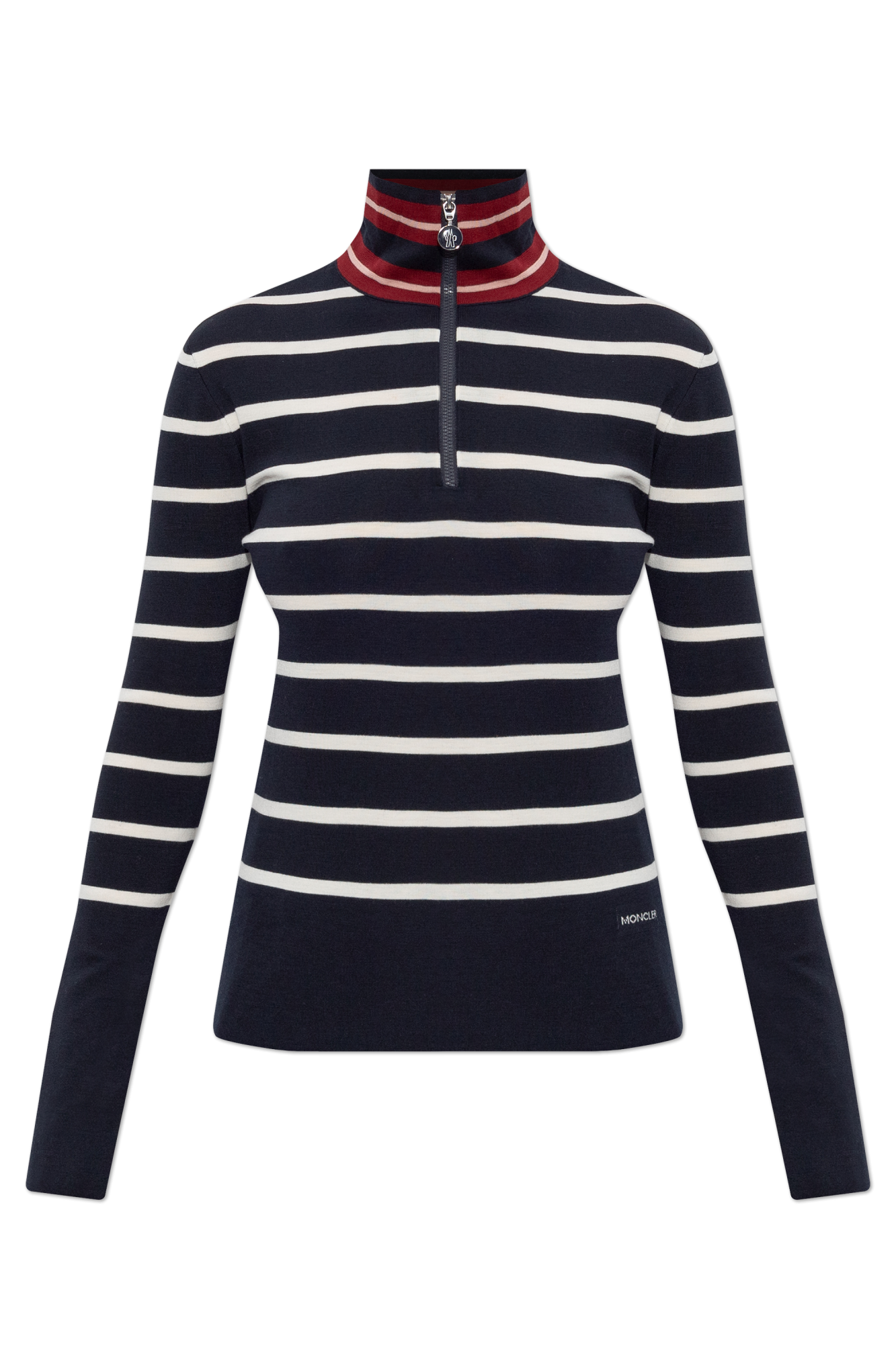 Moncler Top Ze Wzorem W Pasy, Kobiety, Granatowy