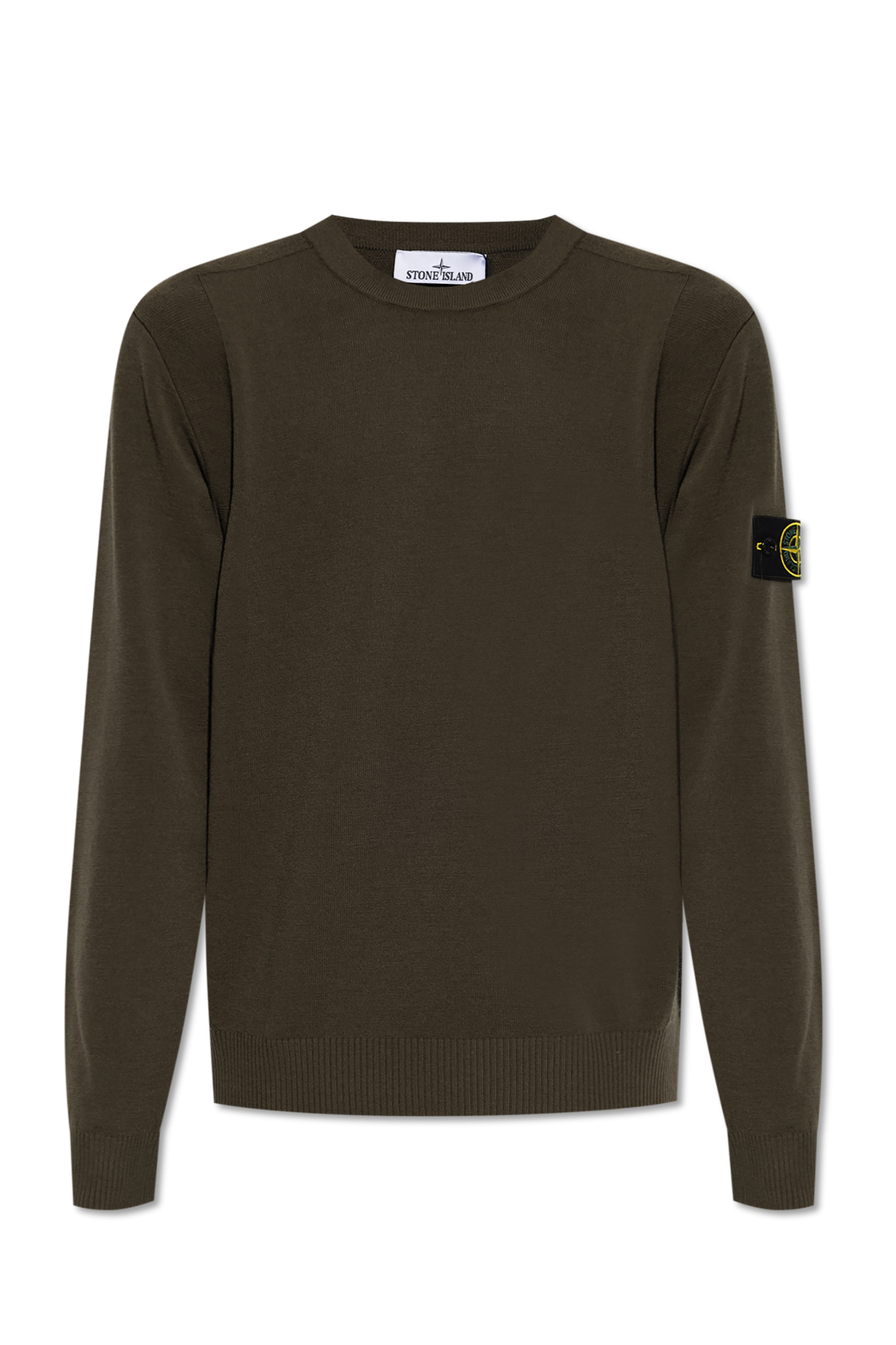 Stone Island Wełniany Sweter, Mężczyźni, Zielony