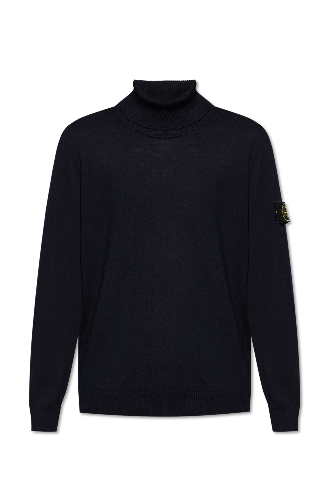 Stone Island Wełniany Golf, Mężczyźni, Granatowy