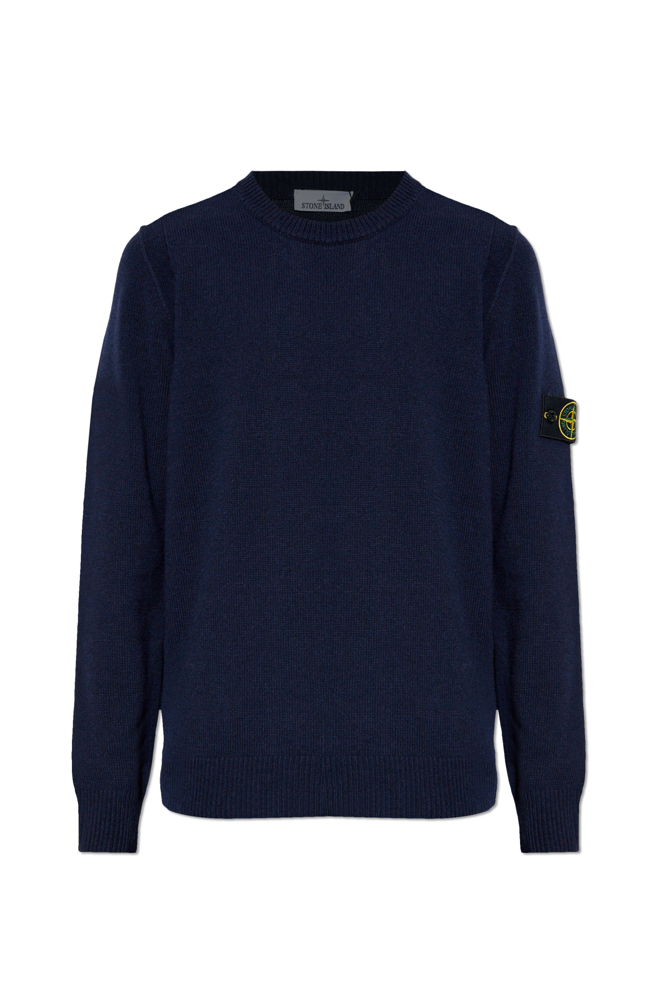 Stone Island Sweter Z Logo, Mężczyźni, Granatowy