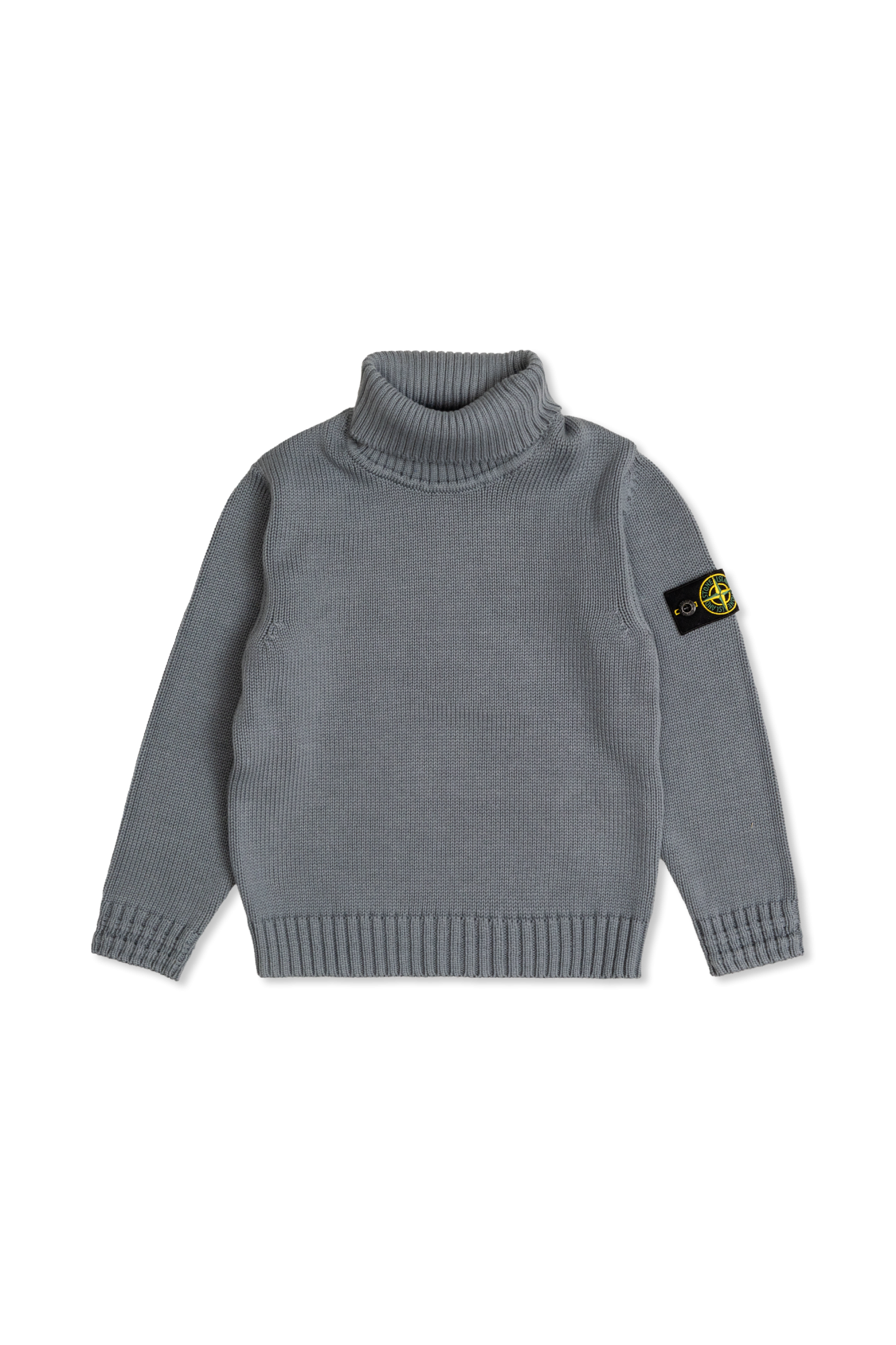 Stone Island Junior Golf Z Naszywką Z Logo, Unisex, Szary