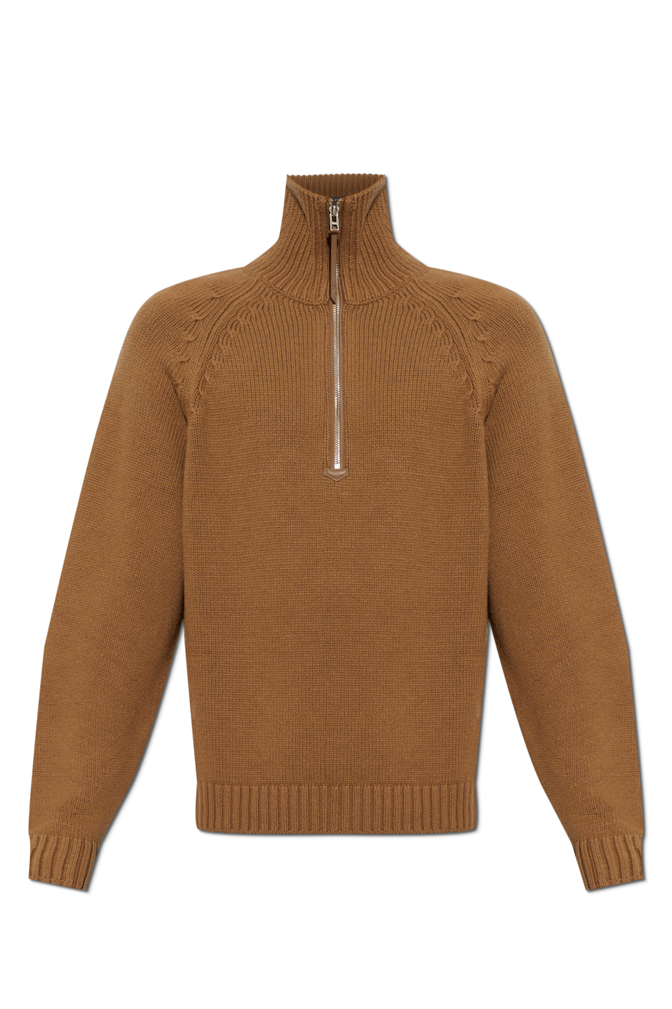 Tom Ford Sweter Ze Stójką, Mężczyźni, Brązowy