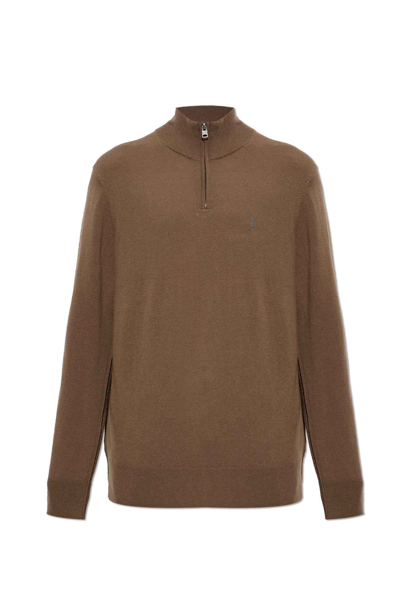 AllSaints Sweter `Kilburn`, Mężczyźni, Brązowy