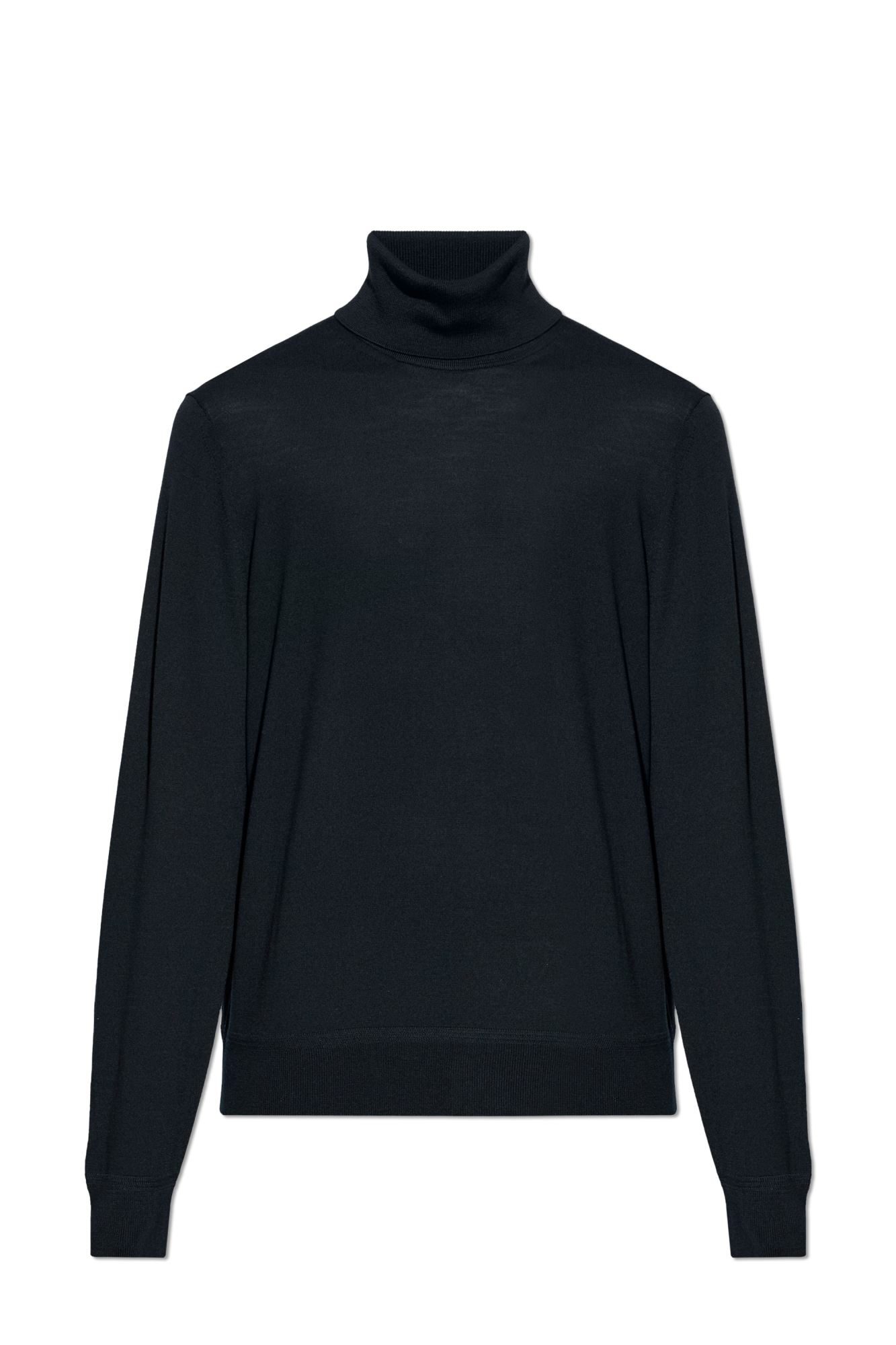 Tom Ford Wełniany Golf, Mężczyźni, Czarny