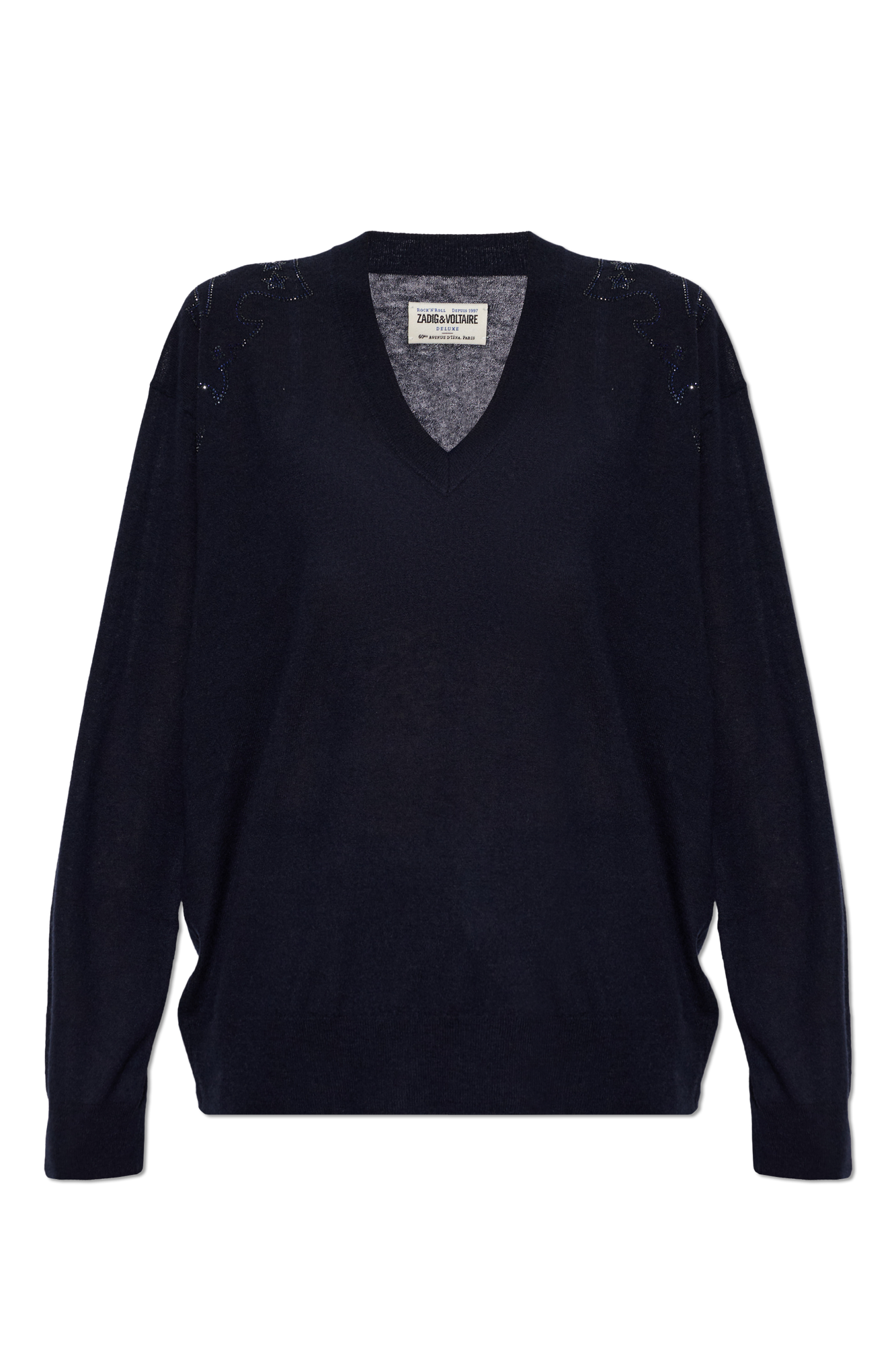 Zadig & Voltaire Kaszmirowy Sweter ‘Swyny’, Kobiety, Granatowy