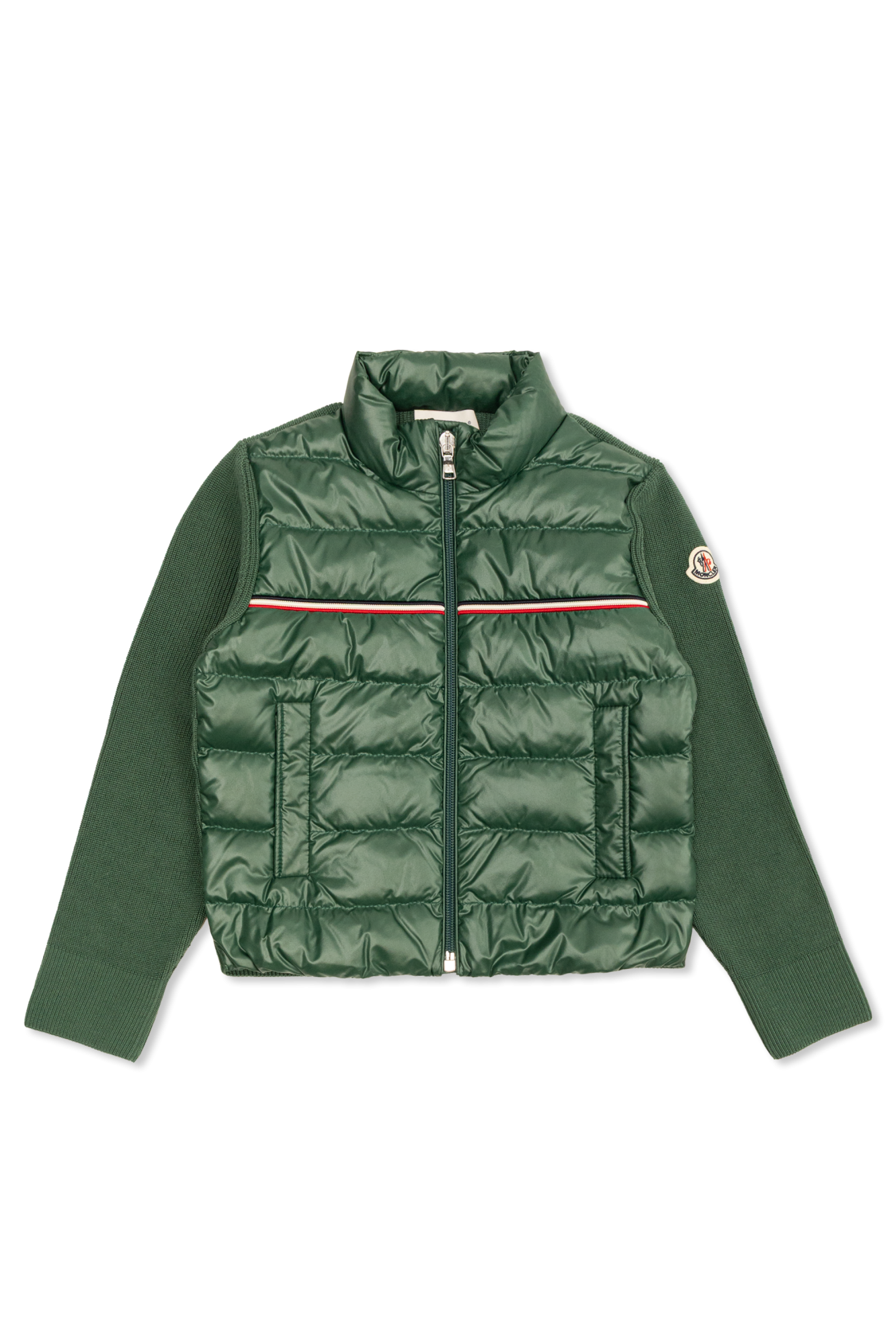 Moncler Enfant Kardigan Z Pikowanym Przodem, Unisex, Zielony