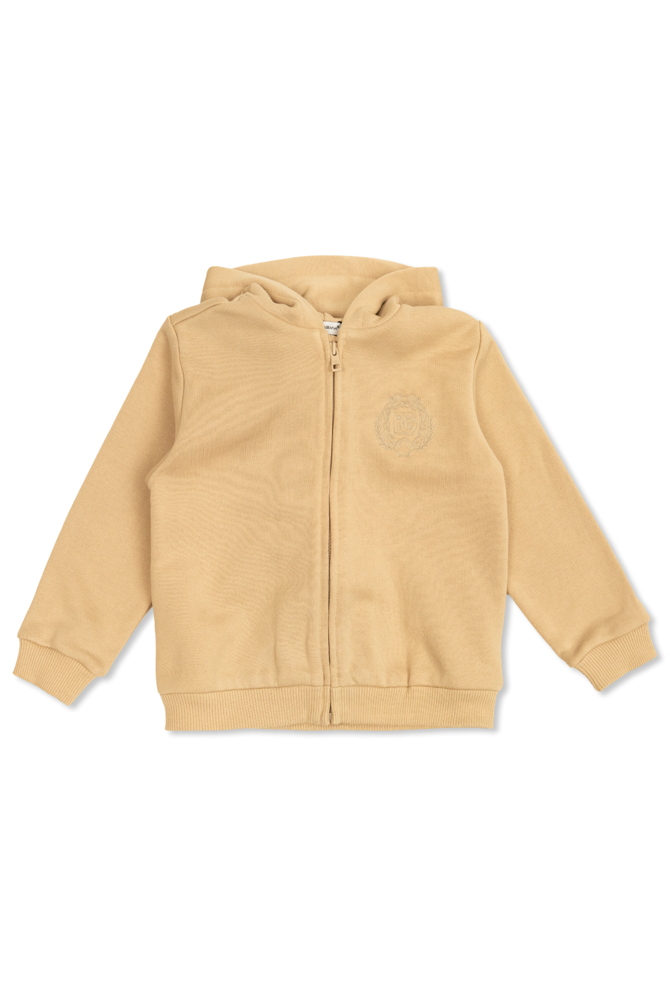 Dolce & Gabbana Kids Bluza Z Logo, Unisex, Beżowy