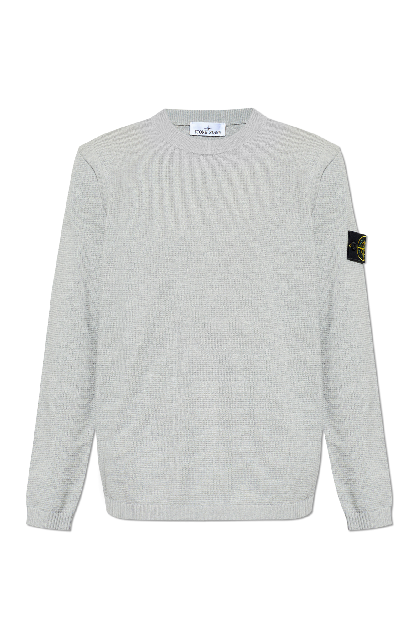 Stone Island Sweter Z Okrągłym Dekoltem, Mężczyźni, Szary
