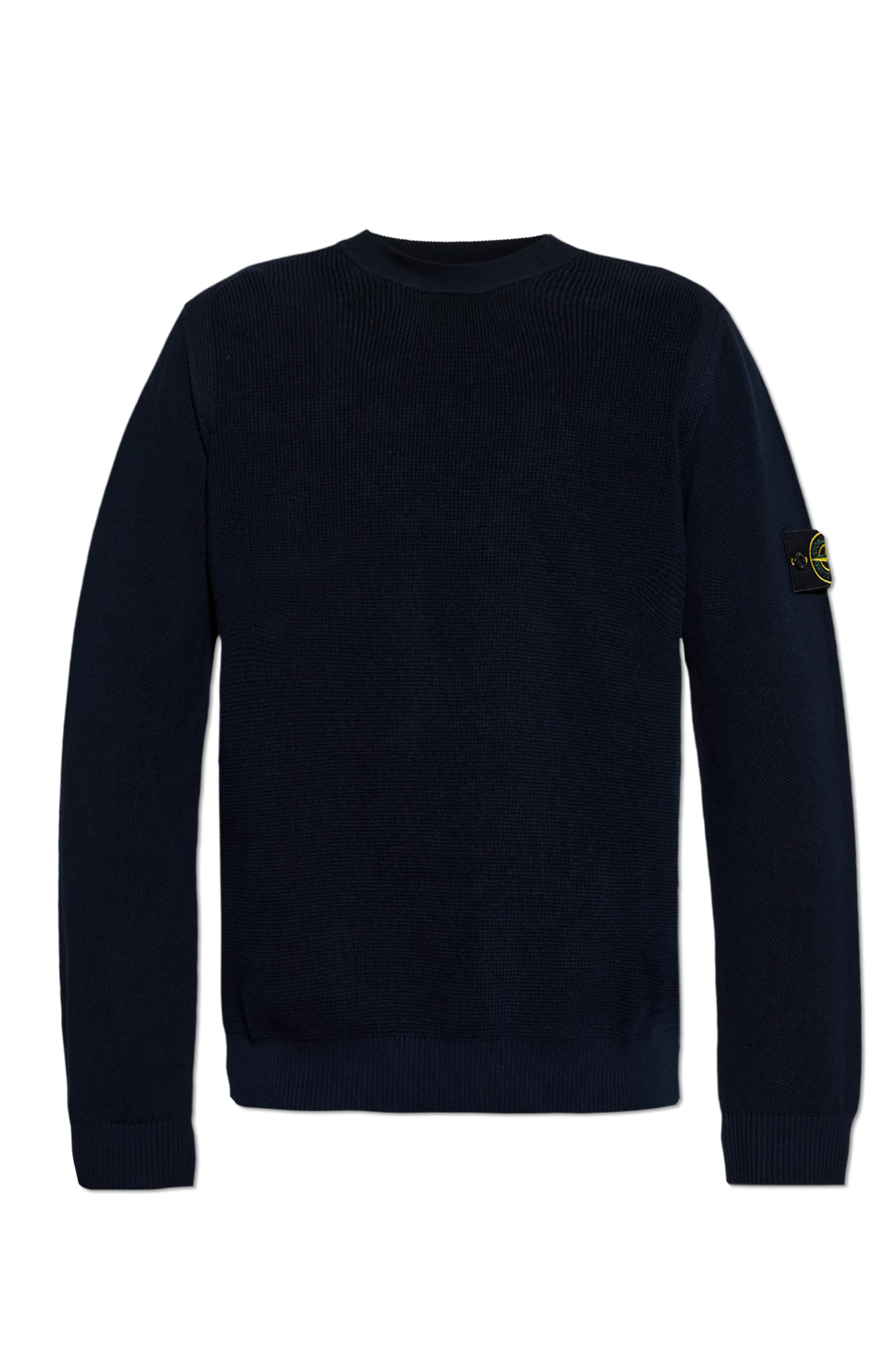 Stone Island Sweter Z Okrągłym Dekoltem, Mężczyźni, Granatowy