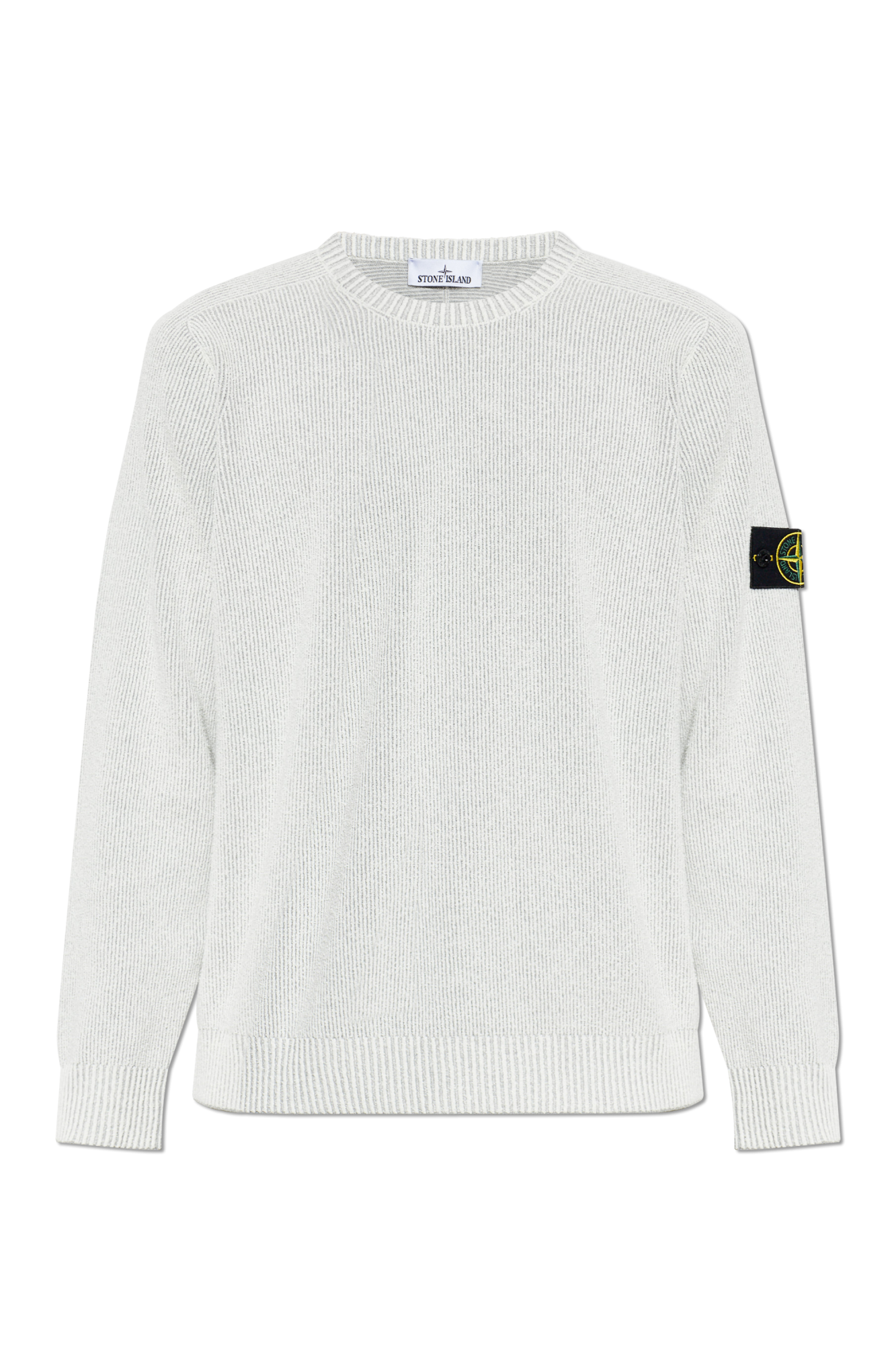 Stone Island Sweter Z Naszywką Logo, Mężczyźni, Szary
