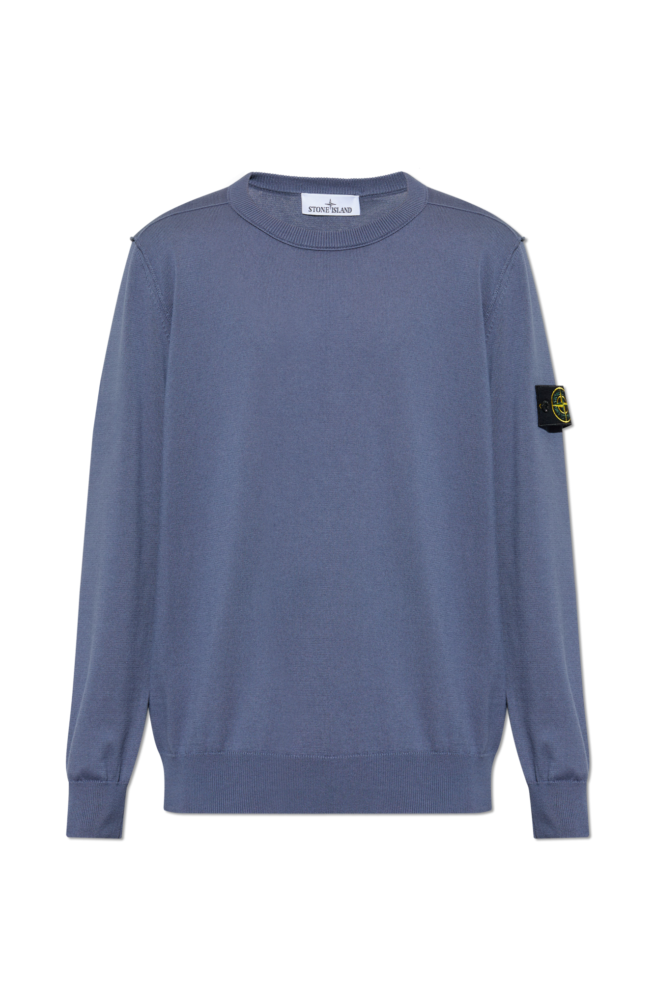 Stone Island Sweter Z Okrągłym Dekoltem, Mężczyźni, Niebieski