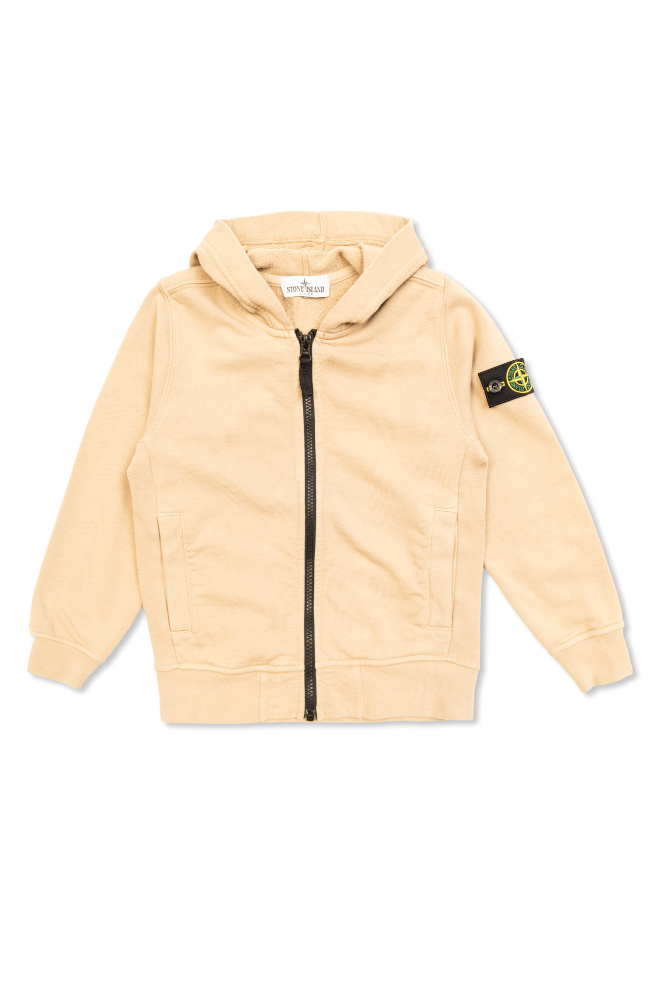 Stone Island Junior Bluza Z Kapturem, Unisex, Brązowy