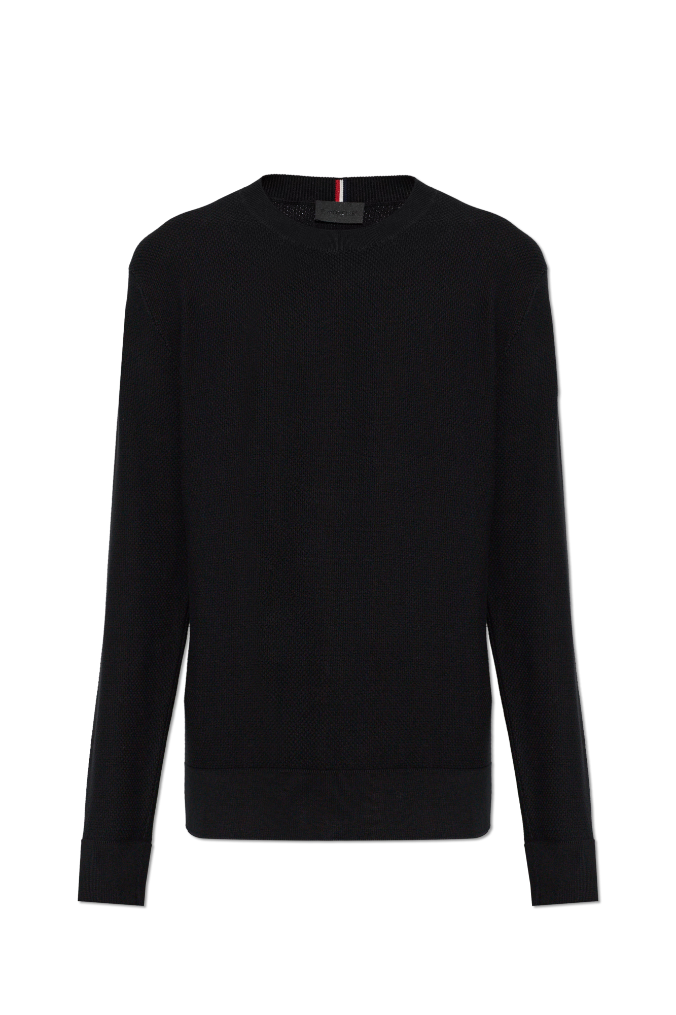 Moncler Sweter Z Okrągłym Dekoltem, Mężczyźni, Czarny