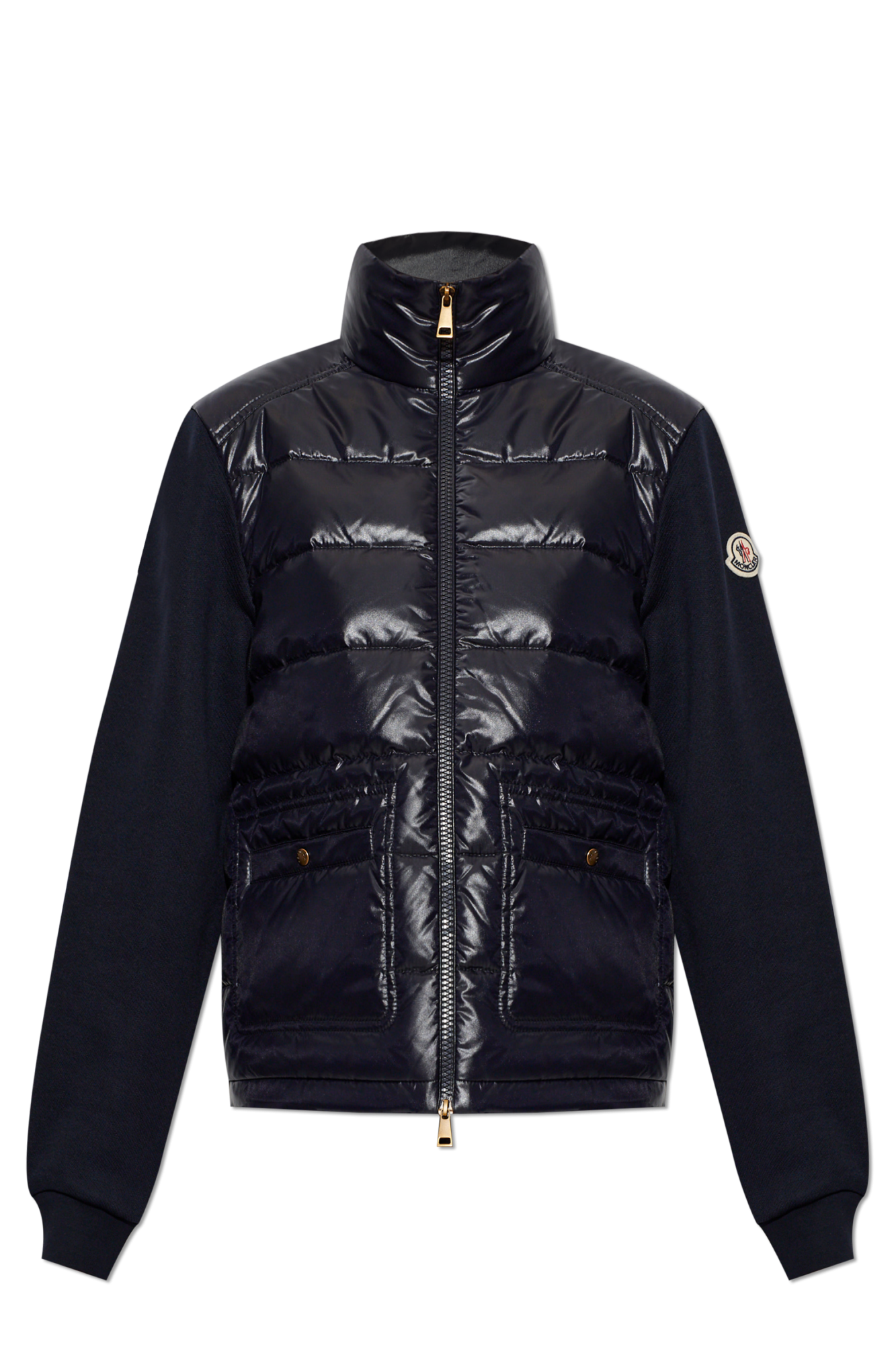 Moncler Bluza Z Pikowanym Przodem, Kobiety, Granatowy