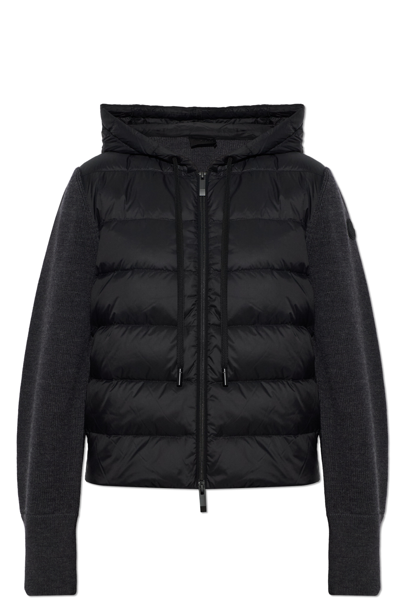 Moncler Kardigan Z Pikowanym Przodem, Kobiety, Szary
