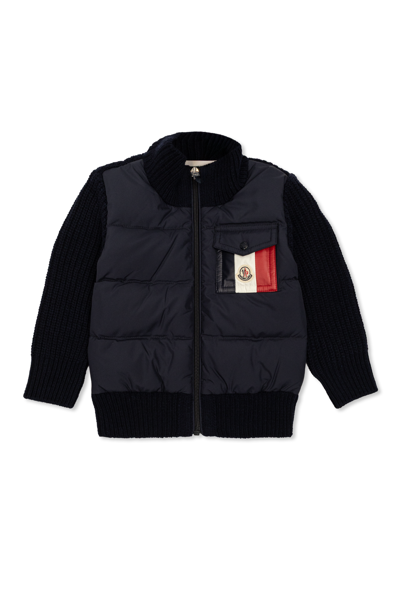 Moncler Enfant Kardigan Z Pikowanym Przodem, Unisex, Granatowy