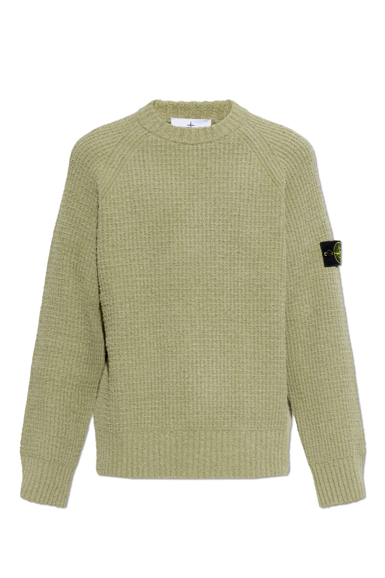 Stone Island Sweter Z Naszywką Logo, Mężczyźni, Zielony
