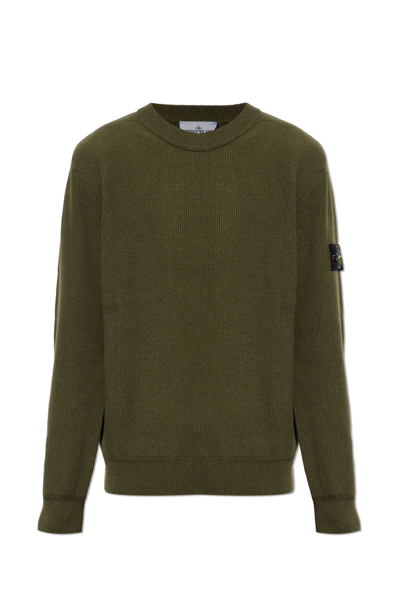 Stone Island Sweter Z Naszywką, Mężczyźni, Zielony